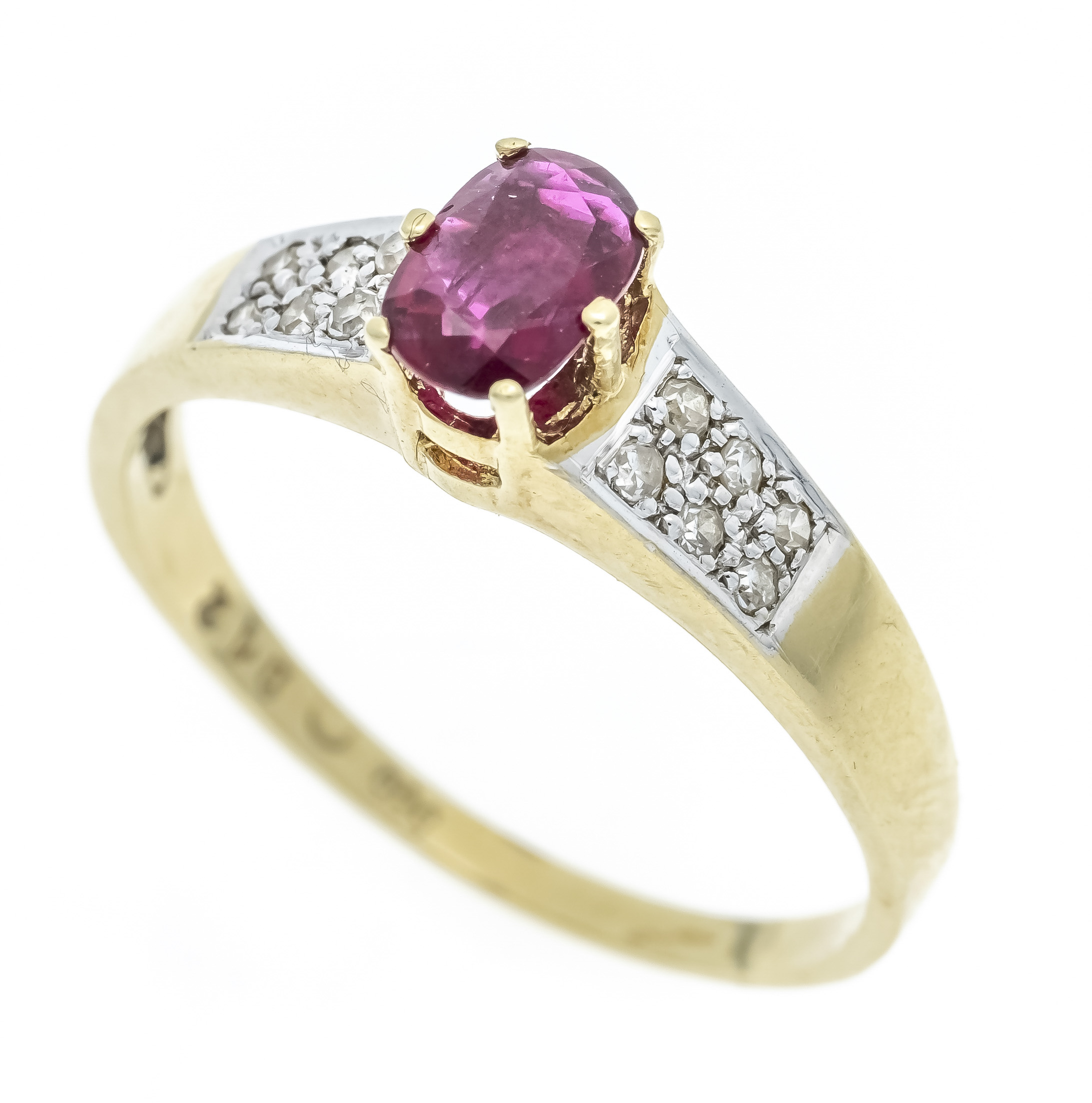 Rubin-Diamant-Ring GG/WG 585/000 mi