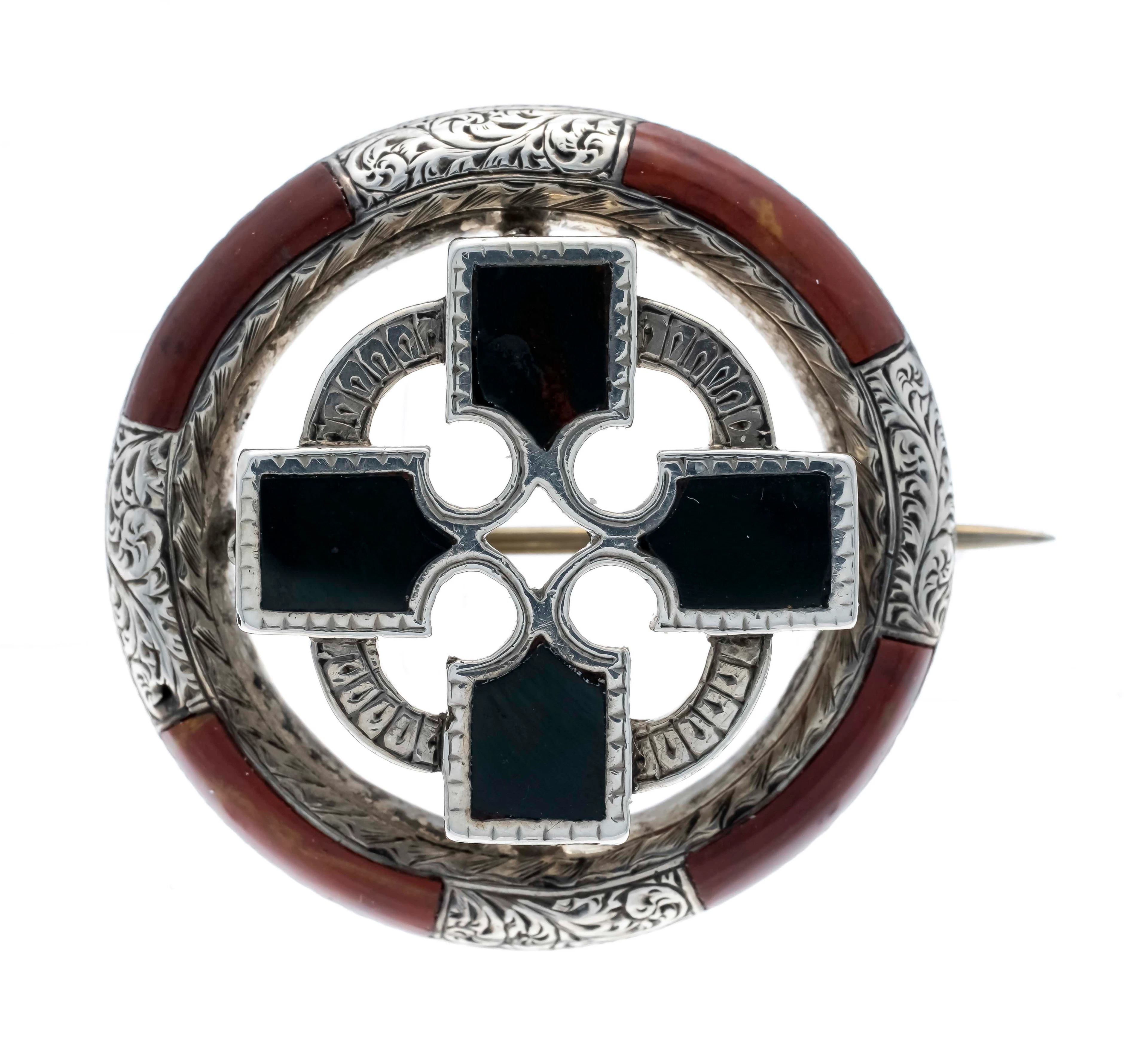 Schottische Ringbrosche um 1880 S