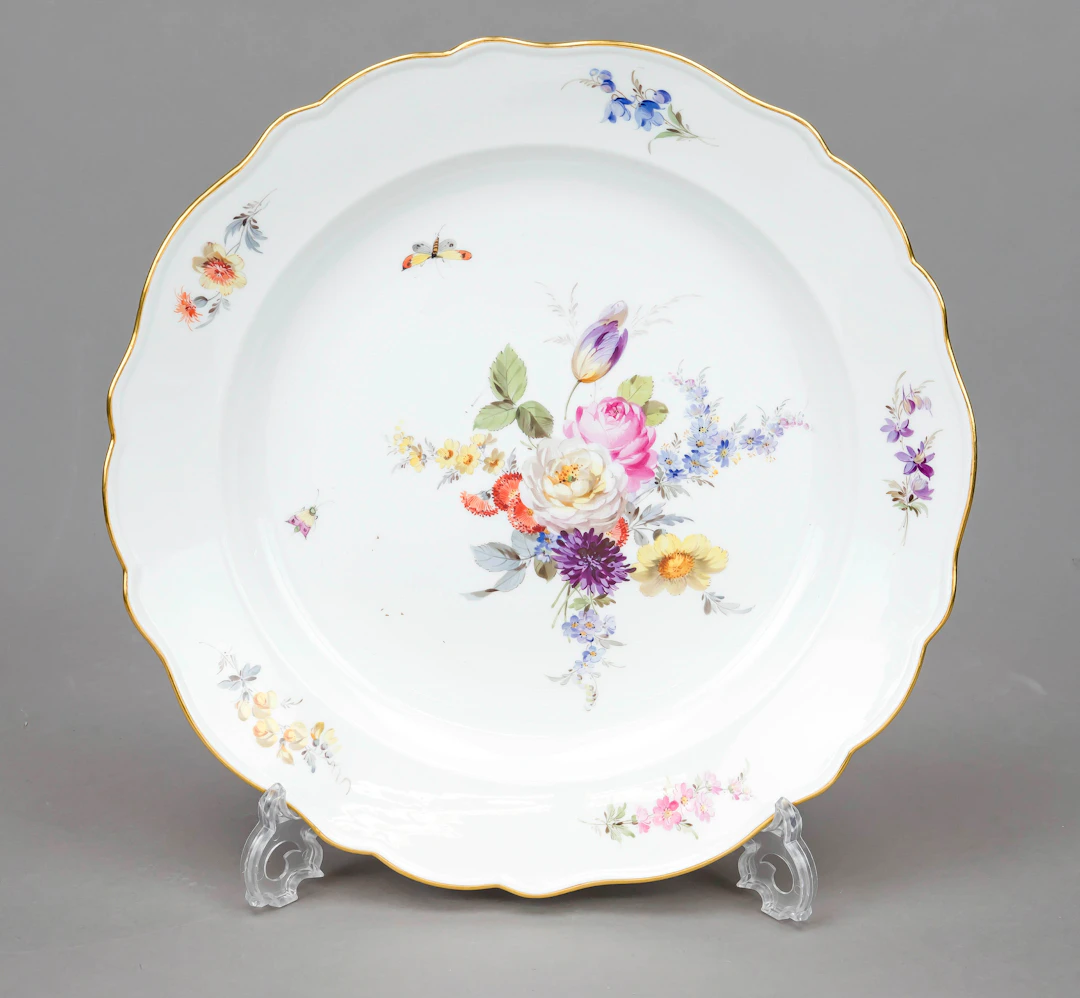 Große runde Schale, Meissen, Knau