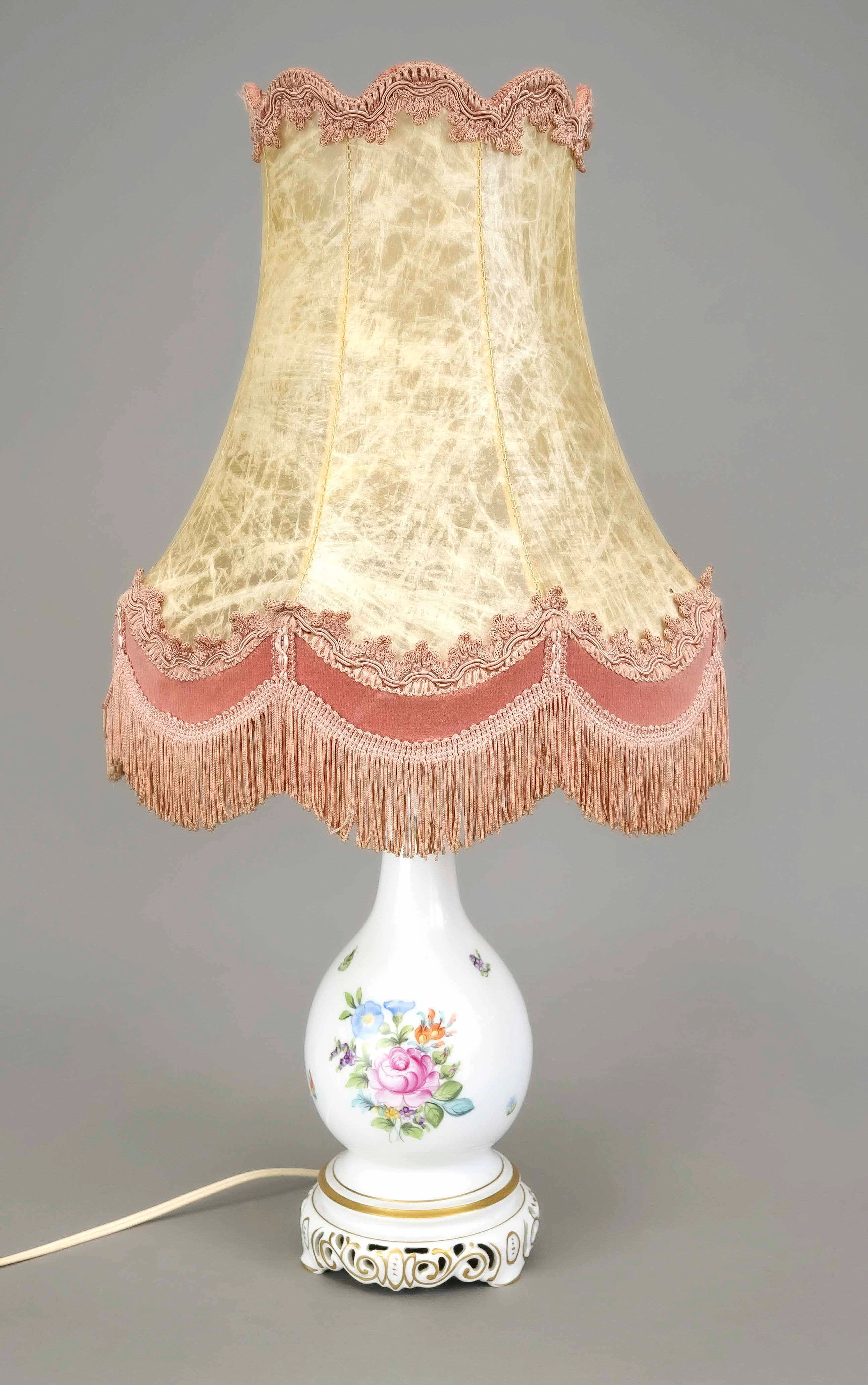Tischlampe, Herend, Ungarn, 20. J