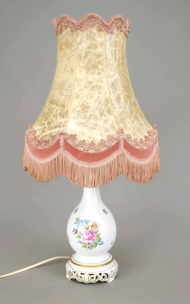 Tischlampe, Herend, Ungarn, 20. J