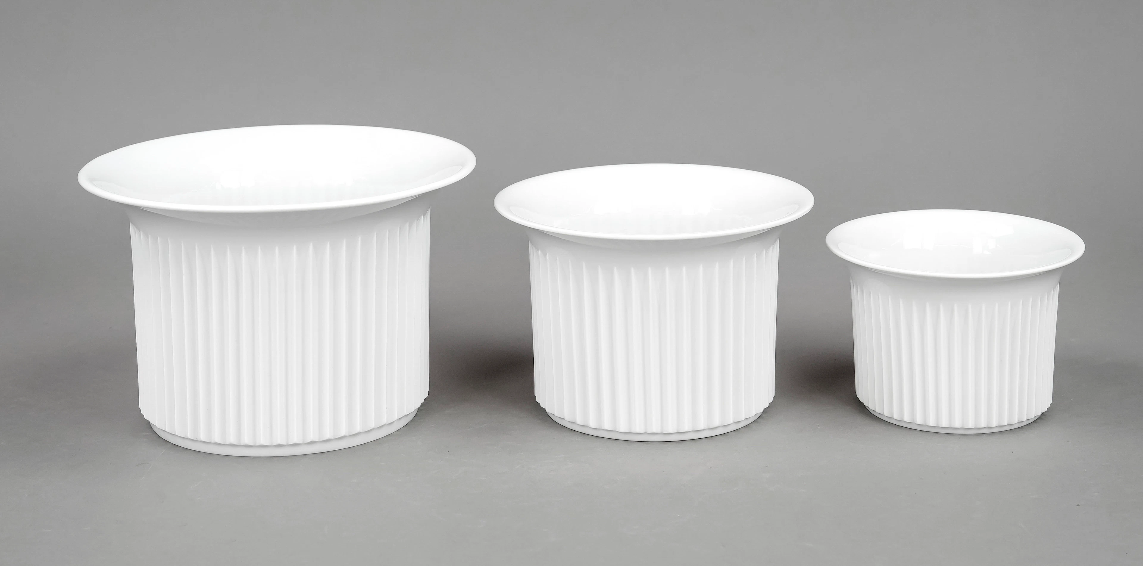 3 Übertöpfe, Meissen, nach 1950