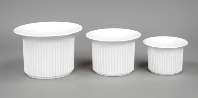 3 Übertöpfe, Meissen, nach 1950