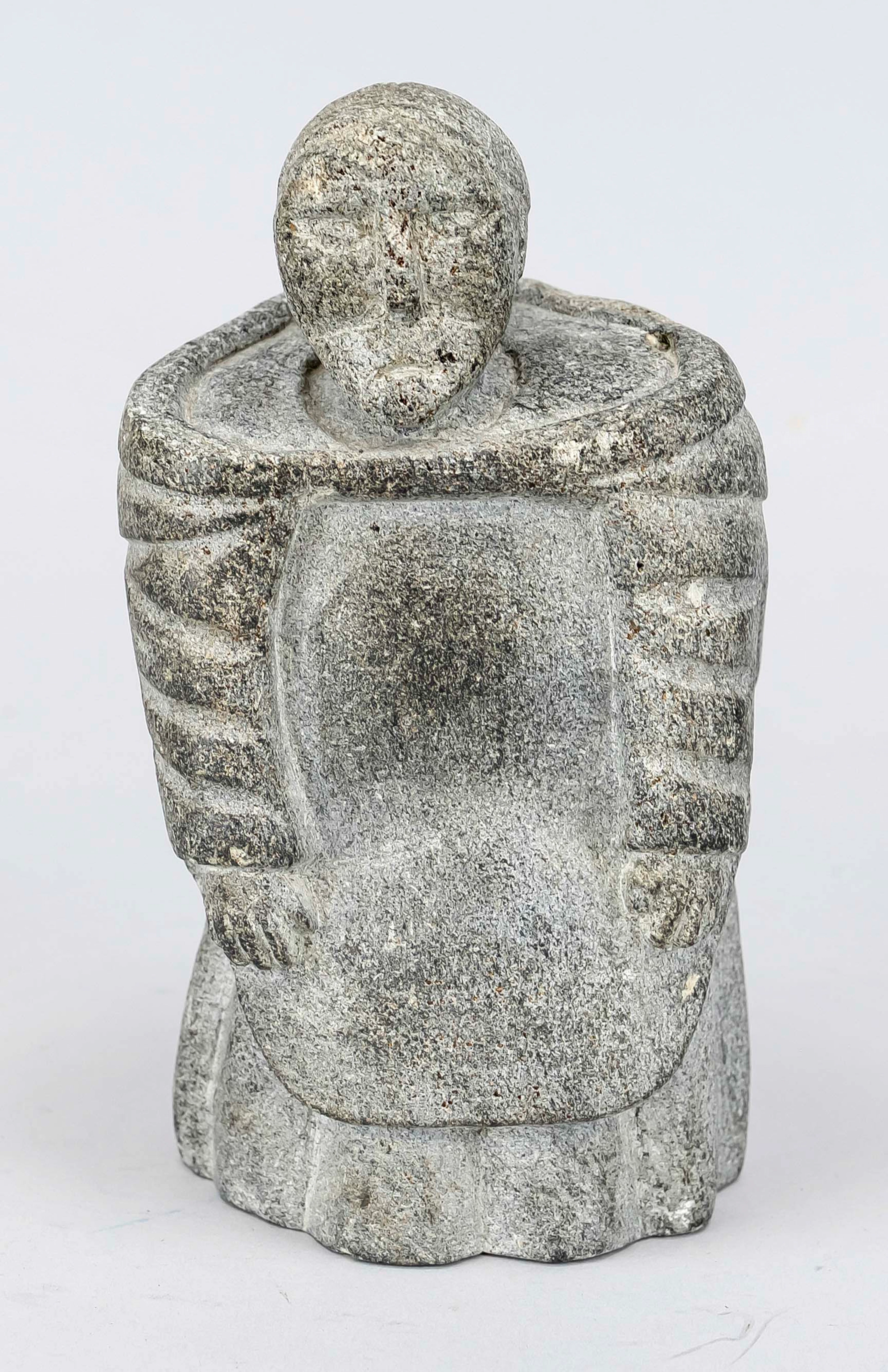 Speckstein-Figur der Inuit, 20. J