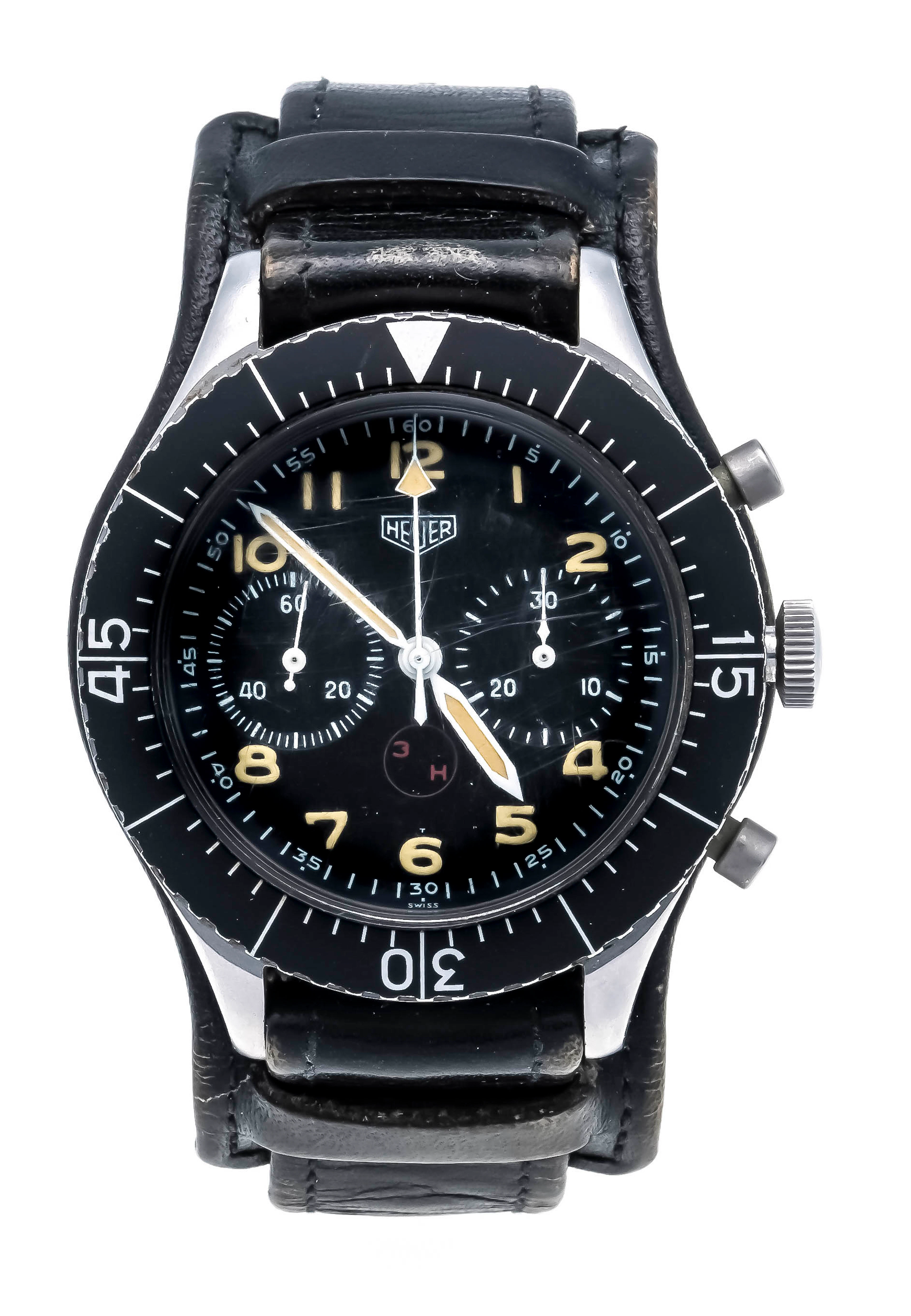Heuer Bundeswehrchronograph, Hand