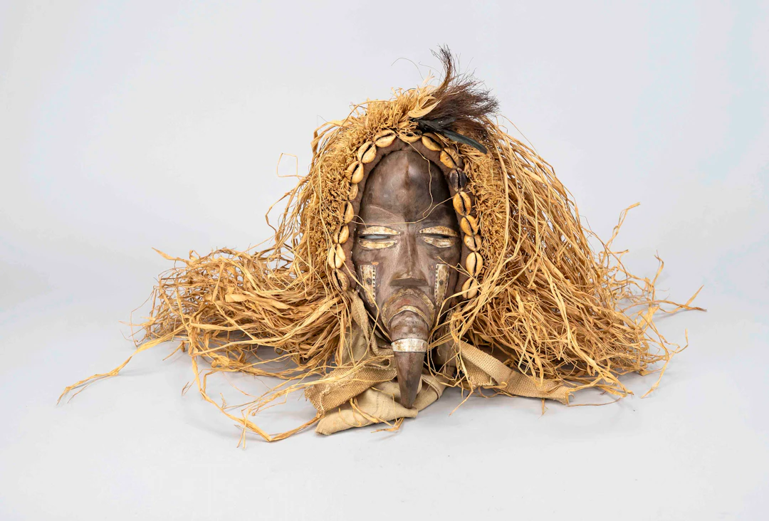 Maske der Dan, Nigeria 20. Jh., H