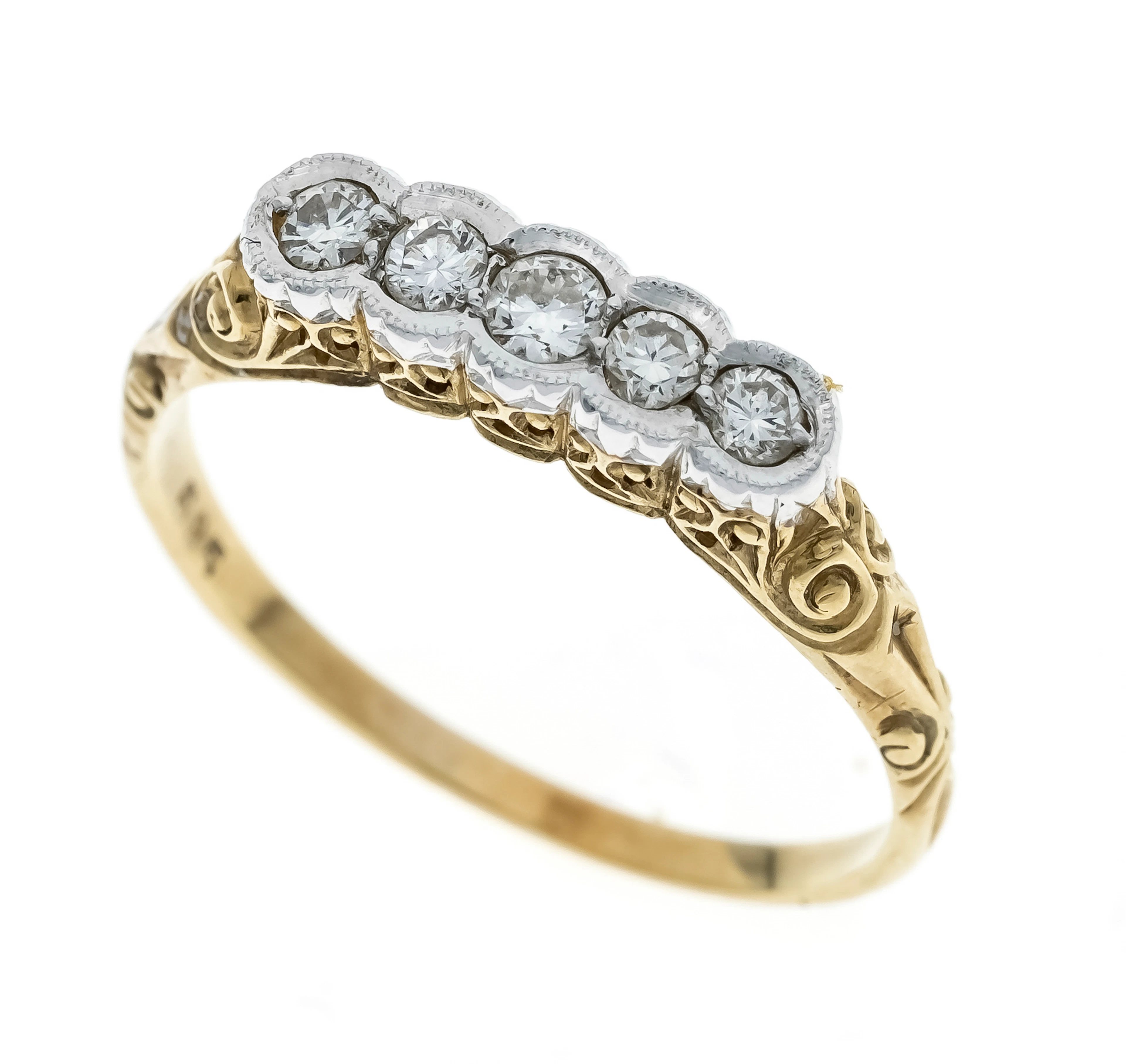 Riviére Brillant-Ring um 1940 GG/