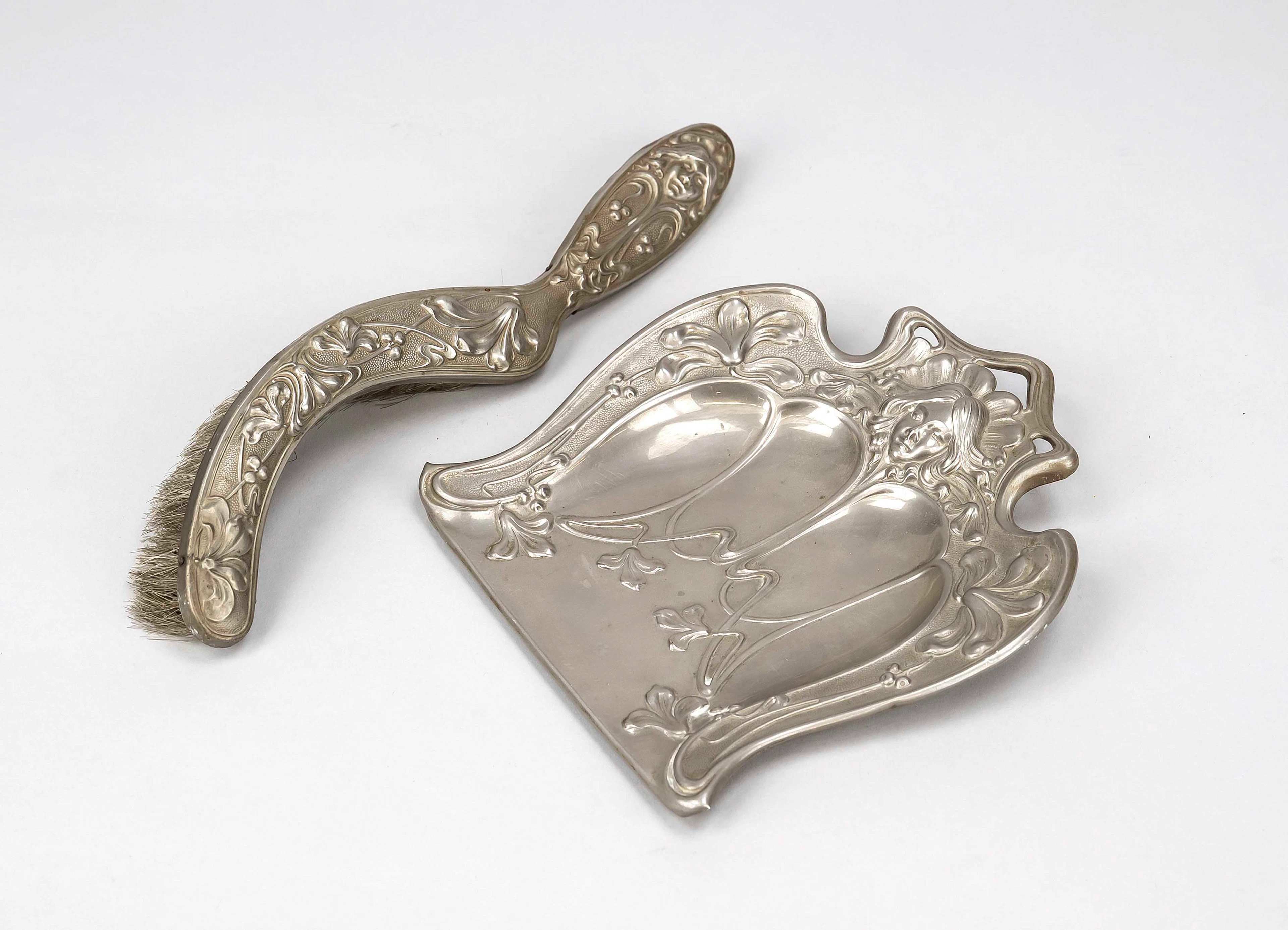 Jugendstil Tisch-Kehrset, um 1900