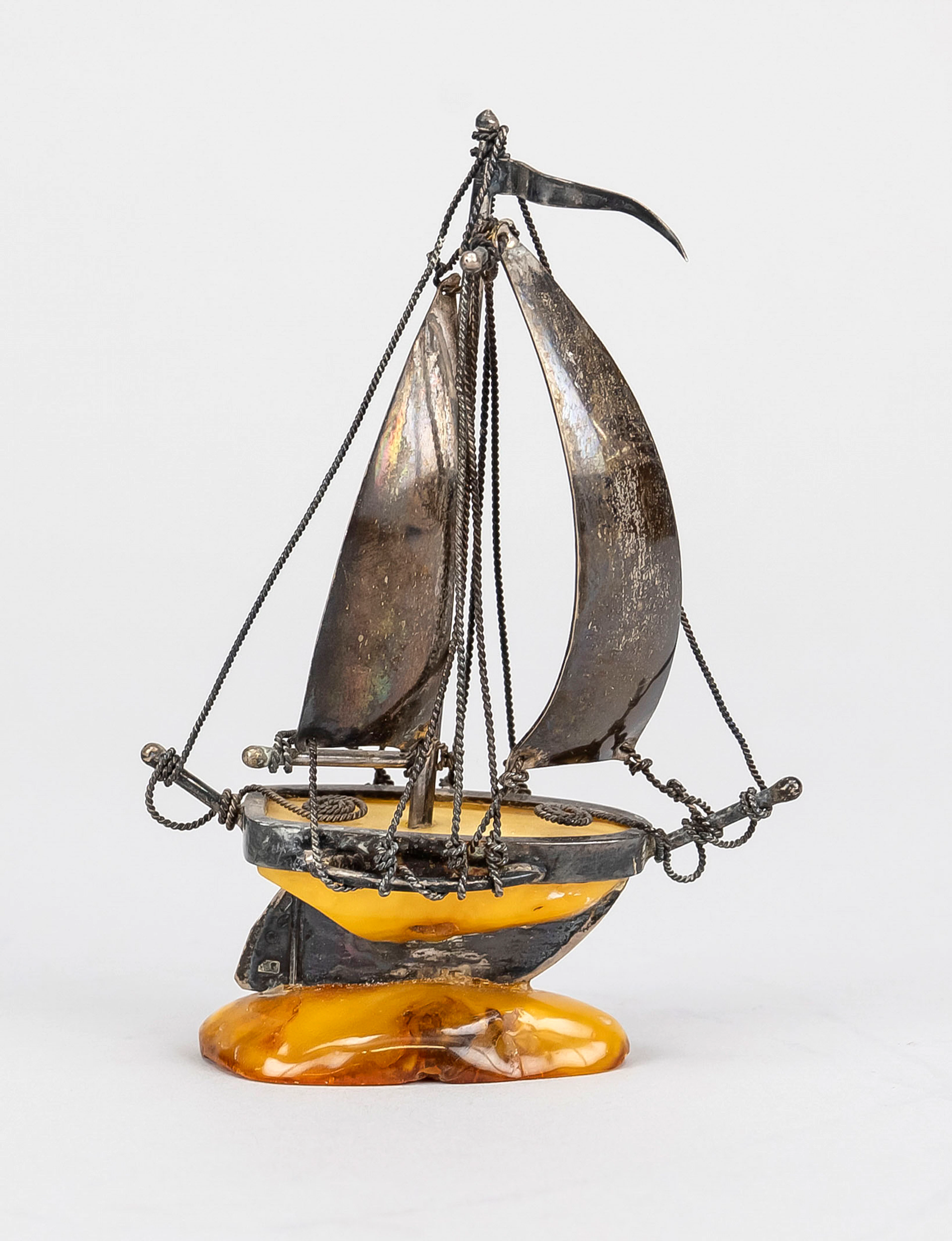 Miniatur Silber-Segelschiff, 19./2