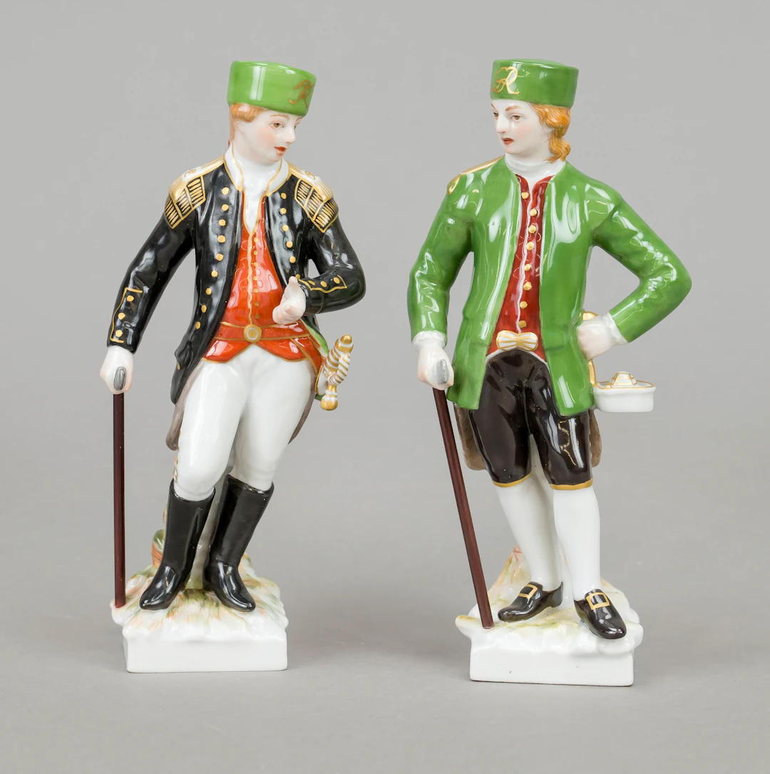 Zwei Bergleute in Uniform, KPM Be