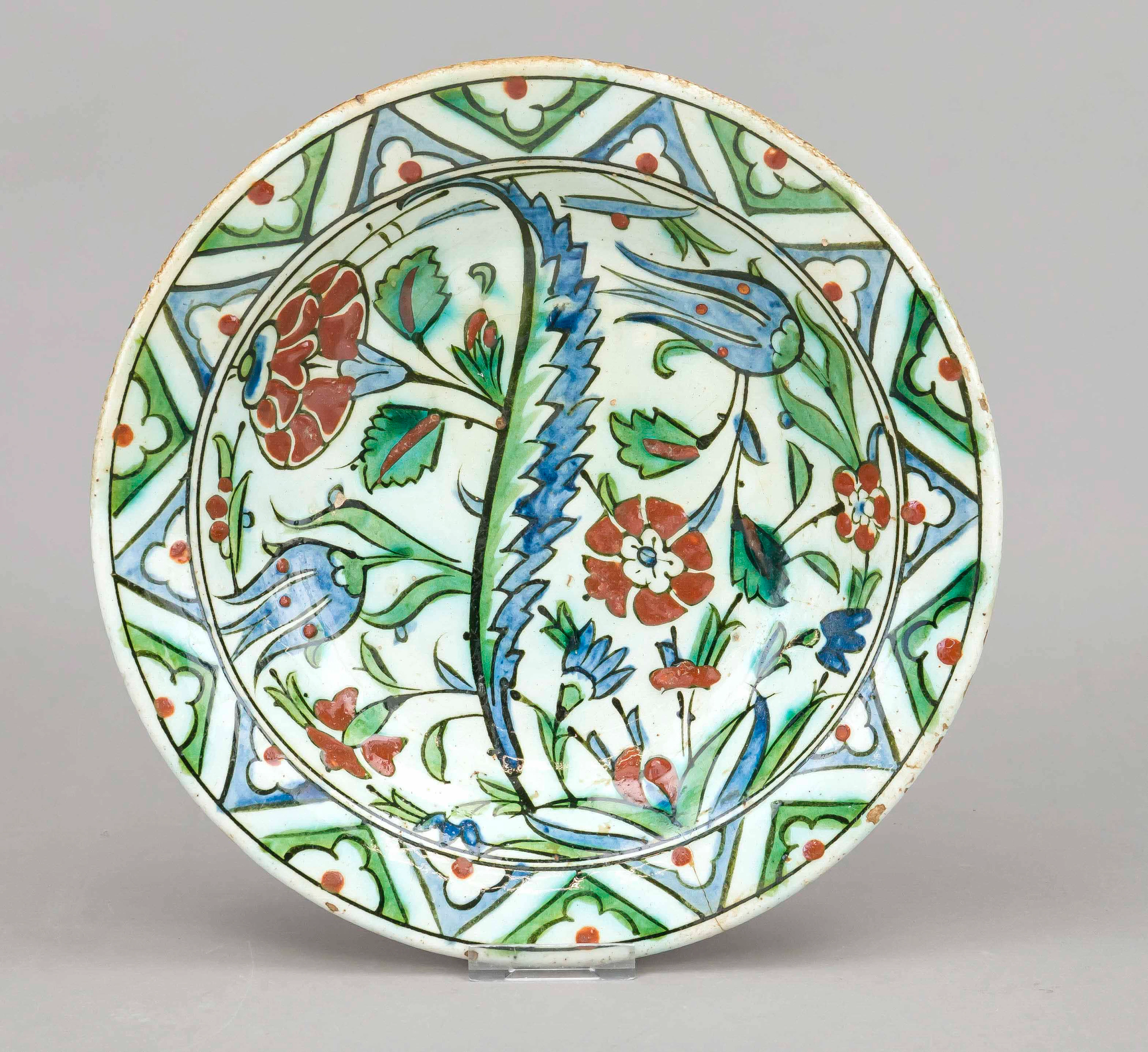Runde Schale, Iznik, 17. Jh., Ker