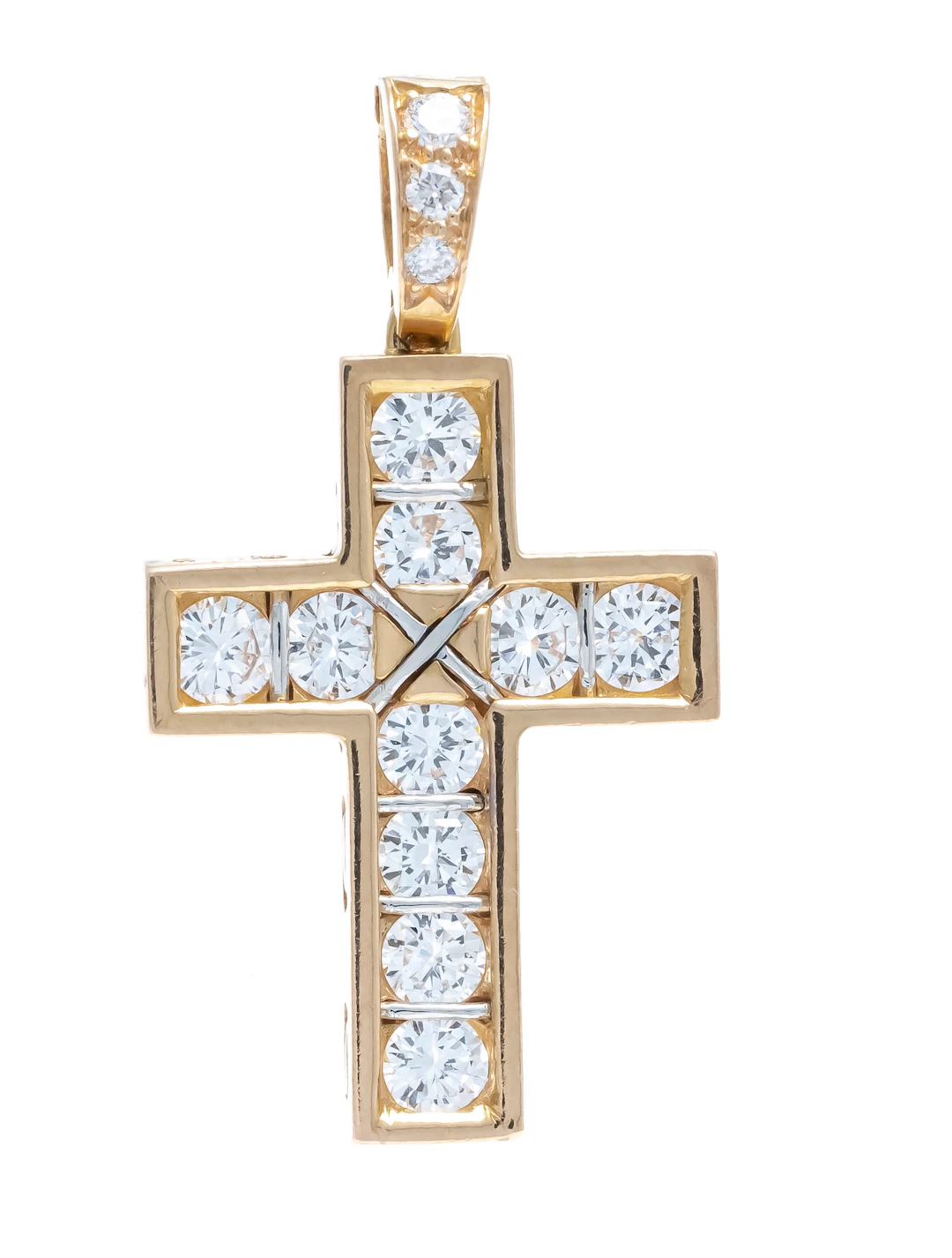 Cartier Brillant-Kreuz-Anhänger G