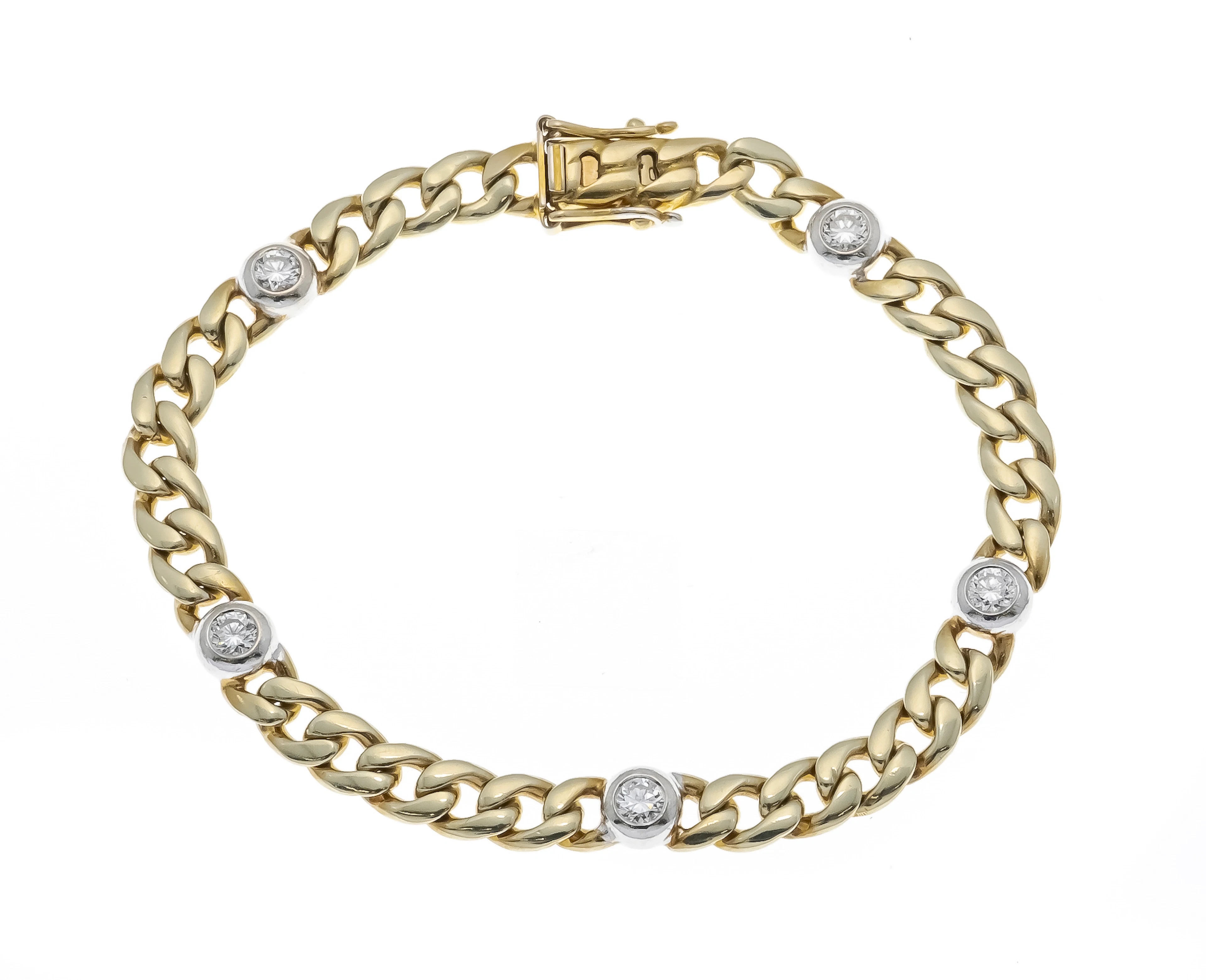 Brillant-Panzerarmband GG/WG 585/