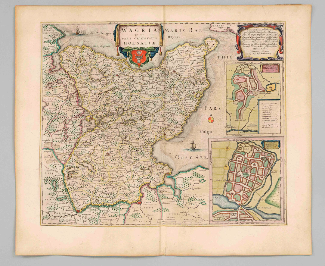 Historische Karte von Wagrien in