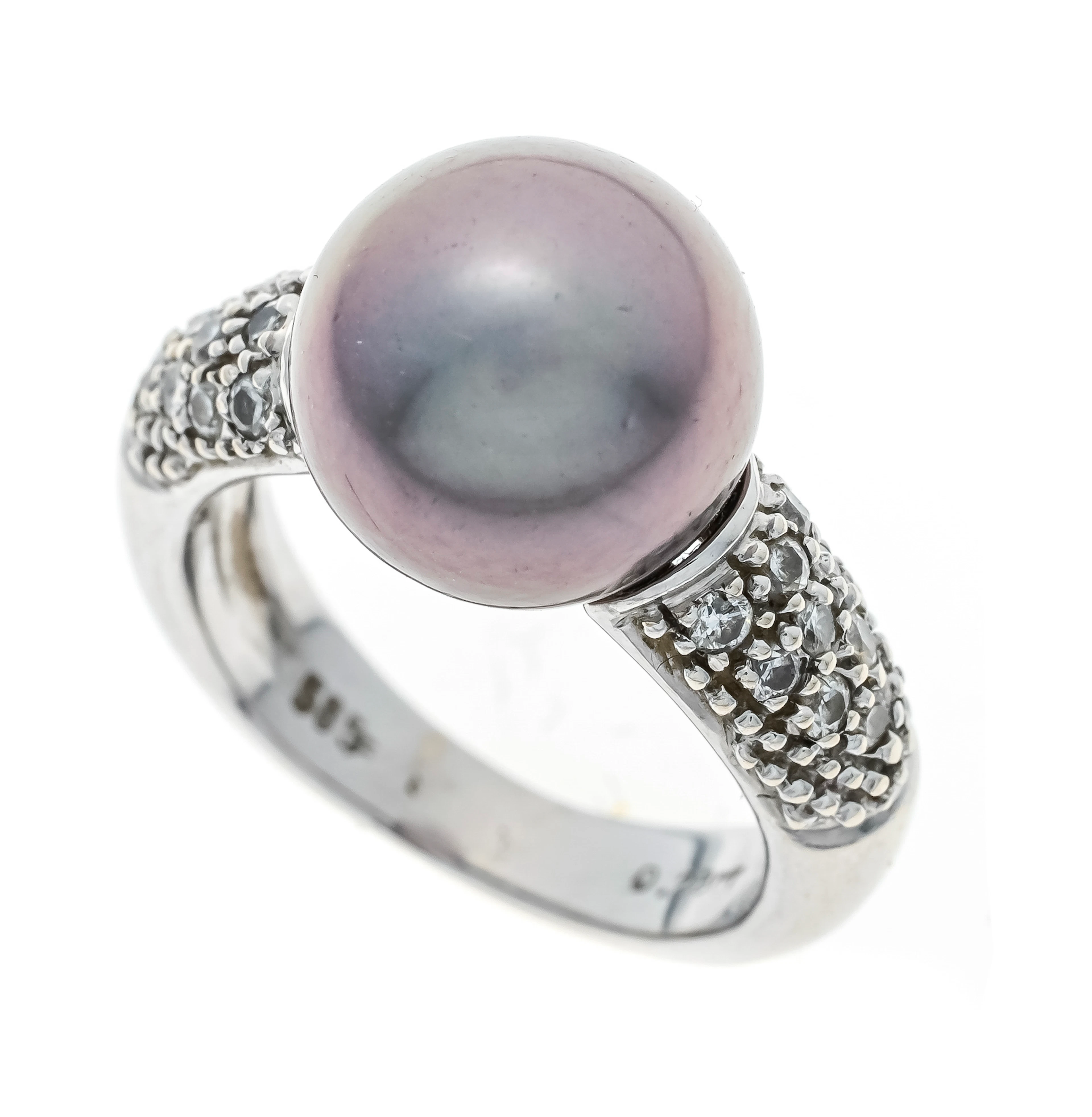 Tahitiperlen-Brillant-Ring WG 585