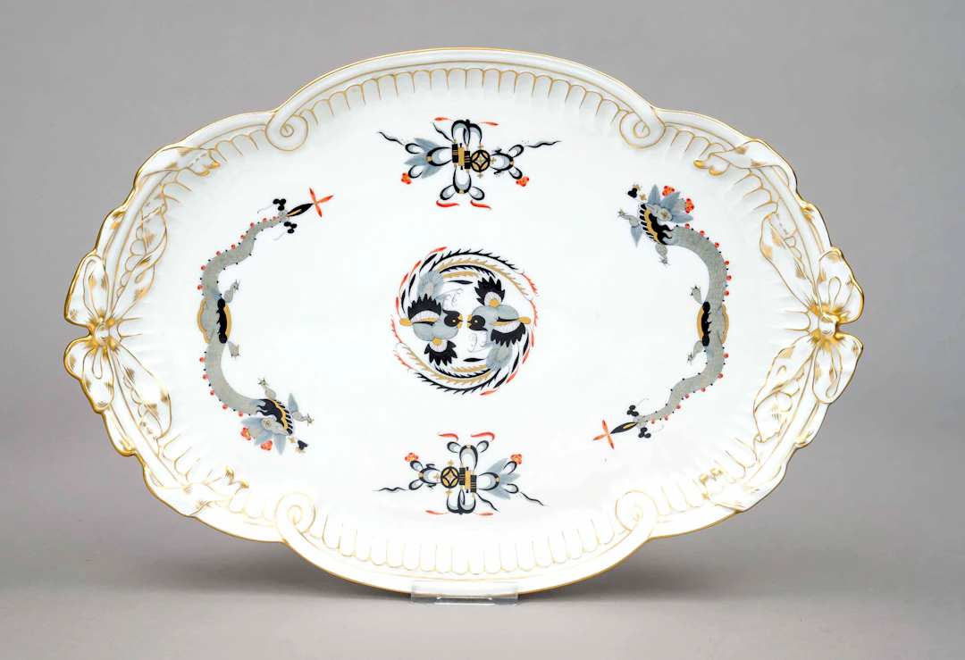 Servierplatte, Meissen, Marke nac
