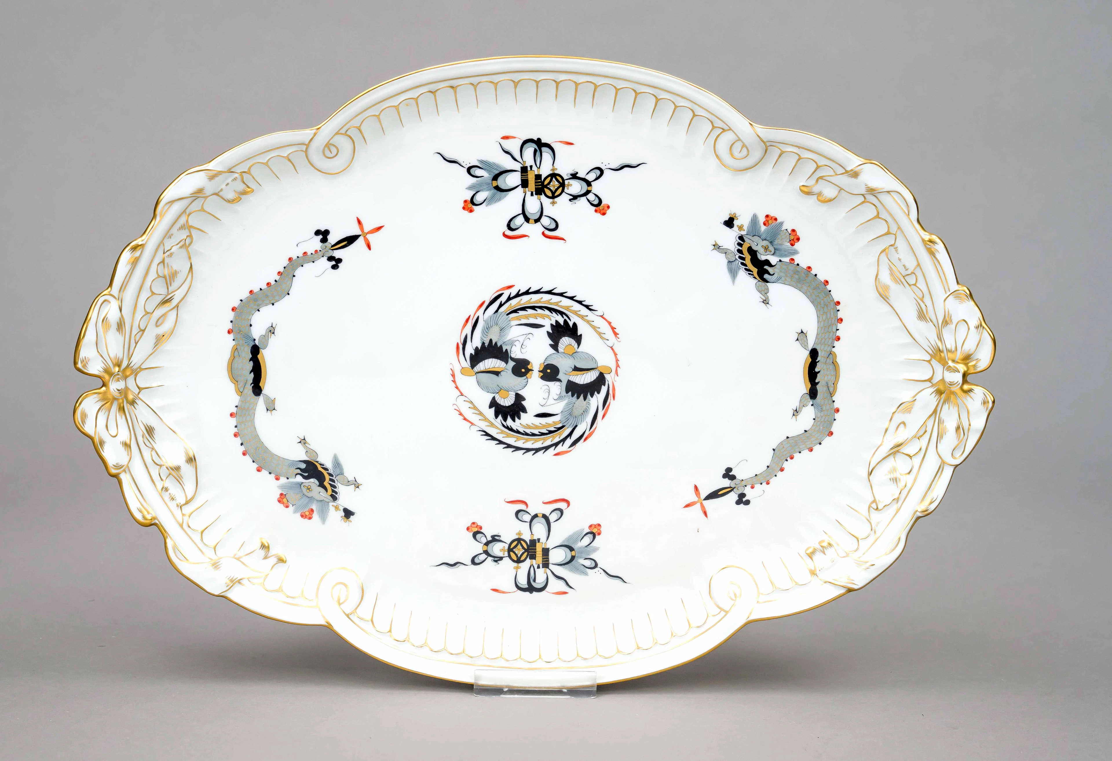 Servierplatte, Meissen, Marke nac