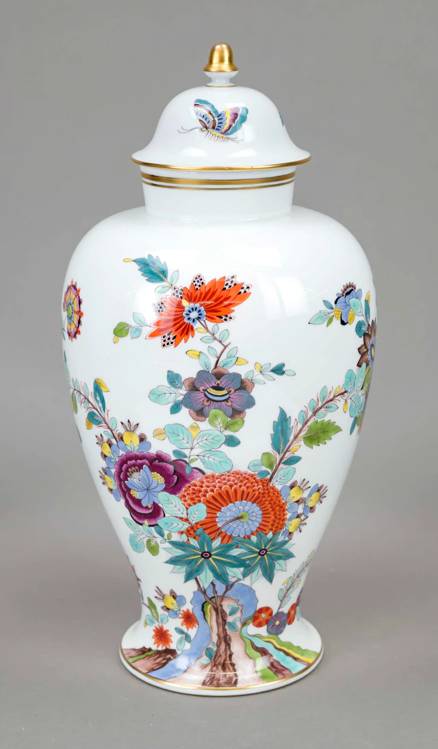 Große Deckelvase, Meissen, nach 1