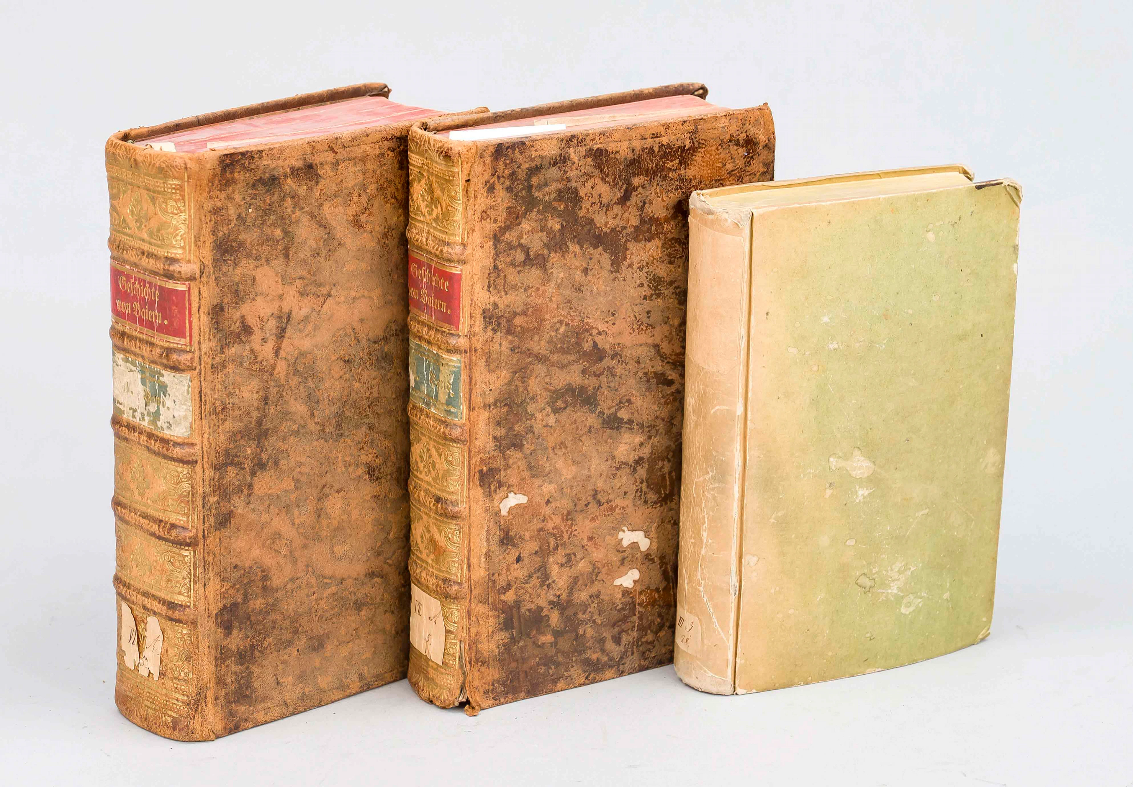 3 Bücher, 18. Jh., 2 Bände ''Gesc