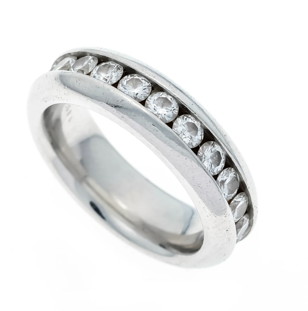 Memory-Brillant-Ring Platin 950/0