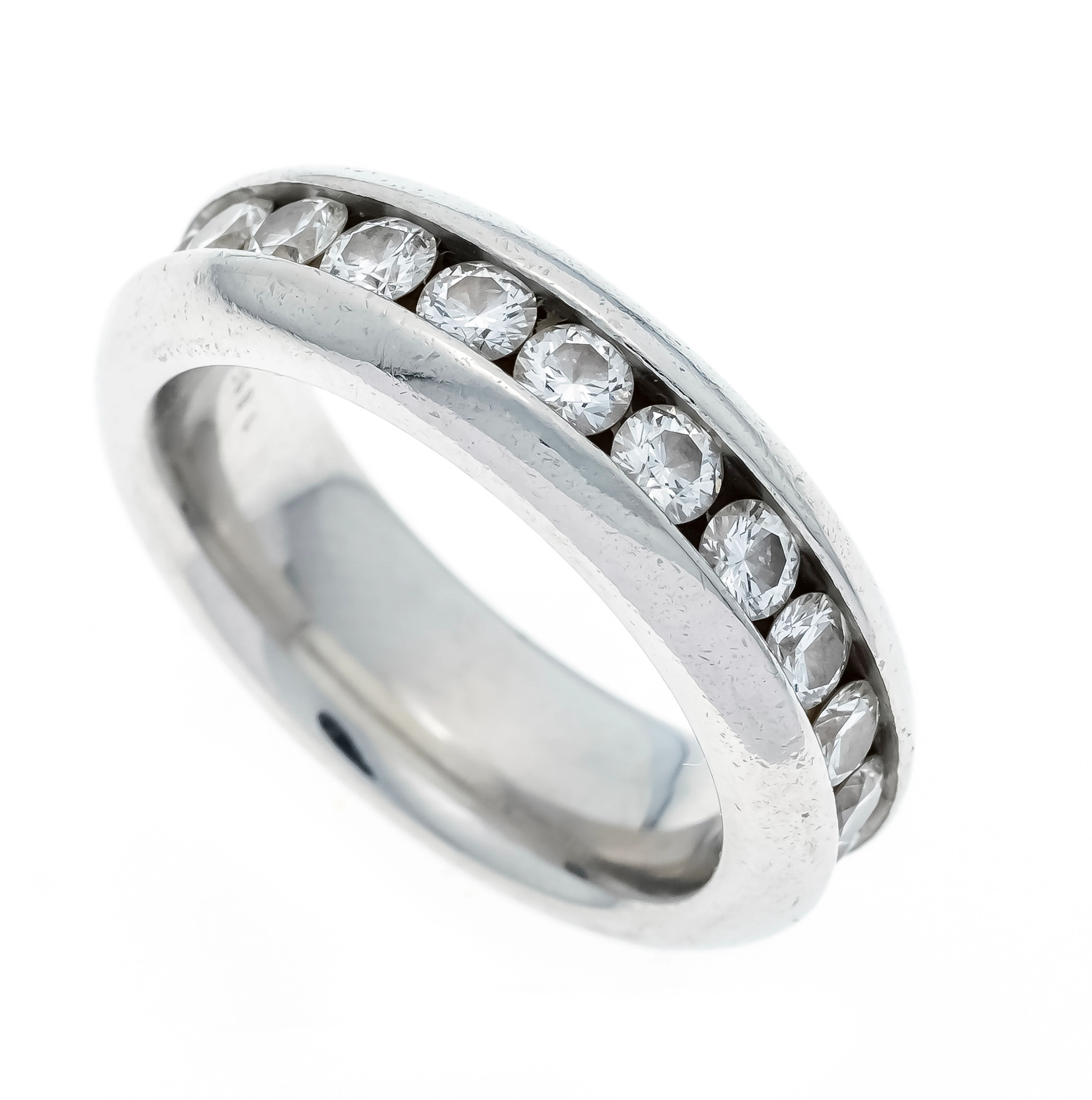 Memory-Brillant-Ring Platin 950/0