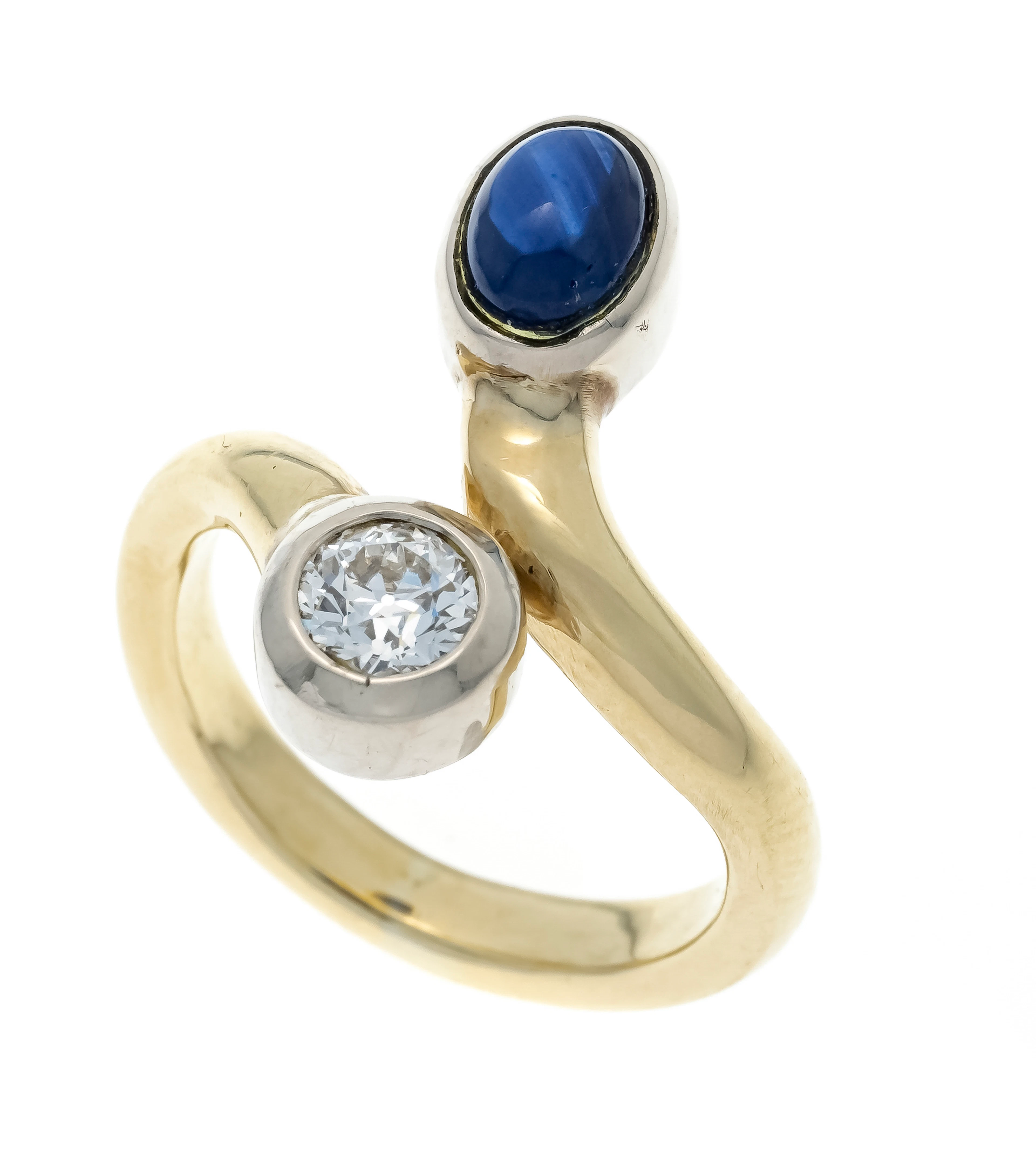 Saphir-Brillant-Ring GG 585/000 u