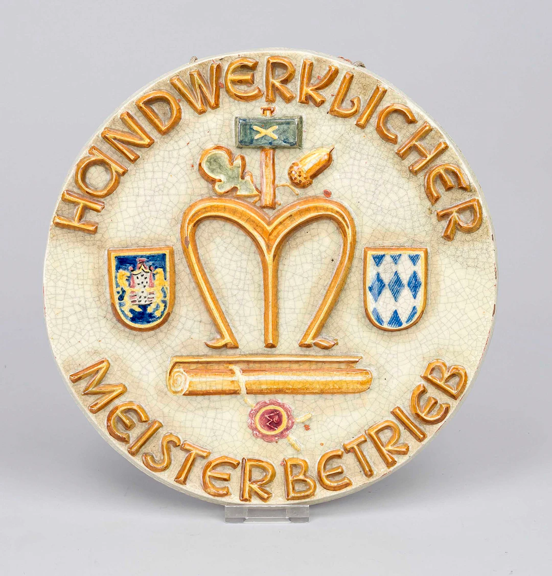 Großes Wandschild ''Handwerkliche