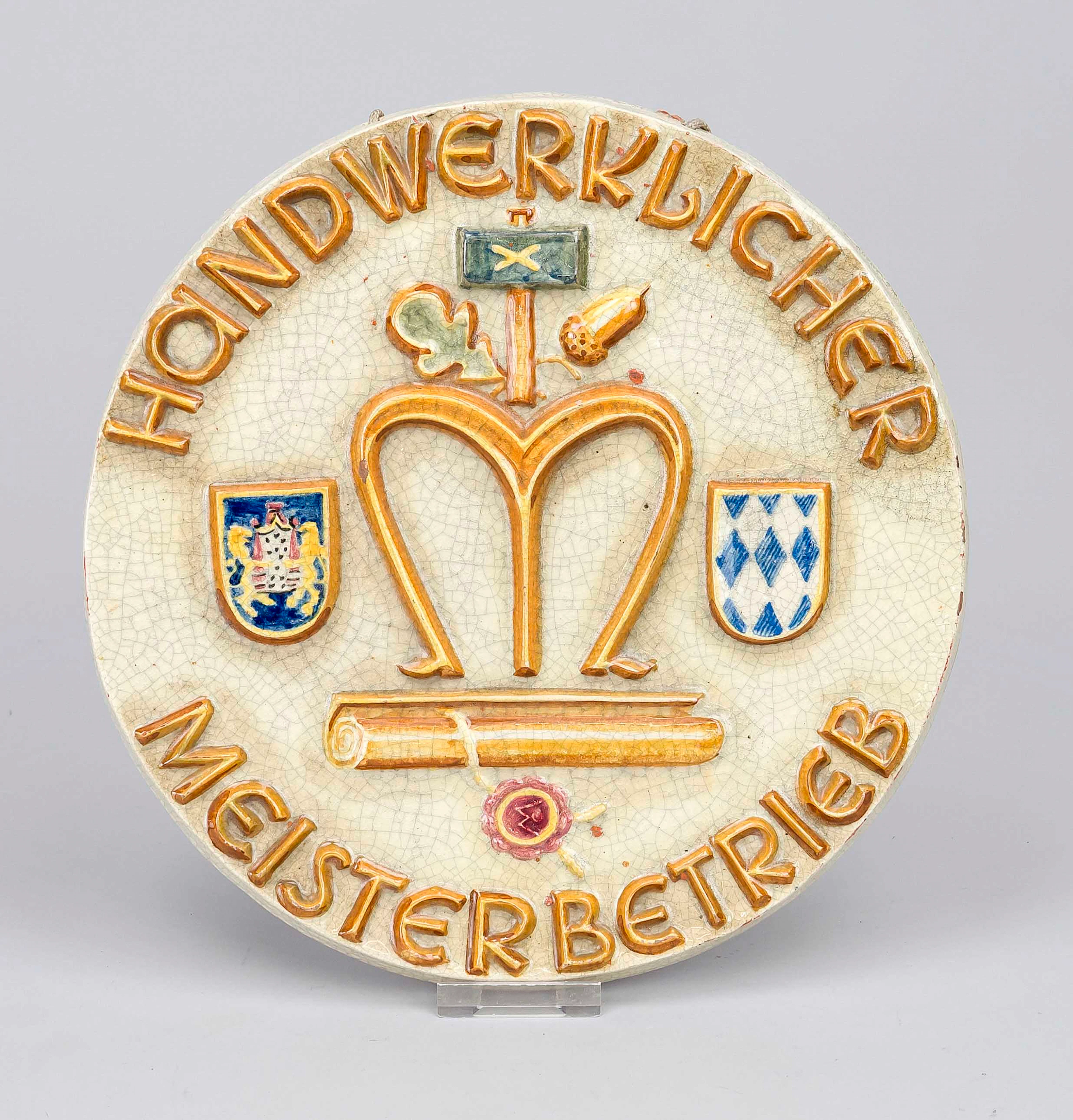 Großes Wandschild ''Handwerkliche