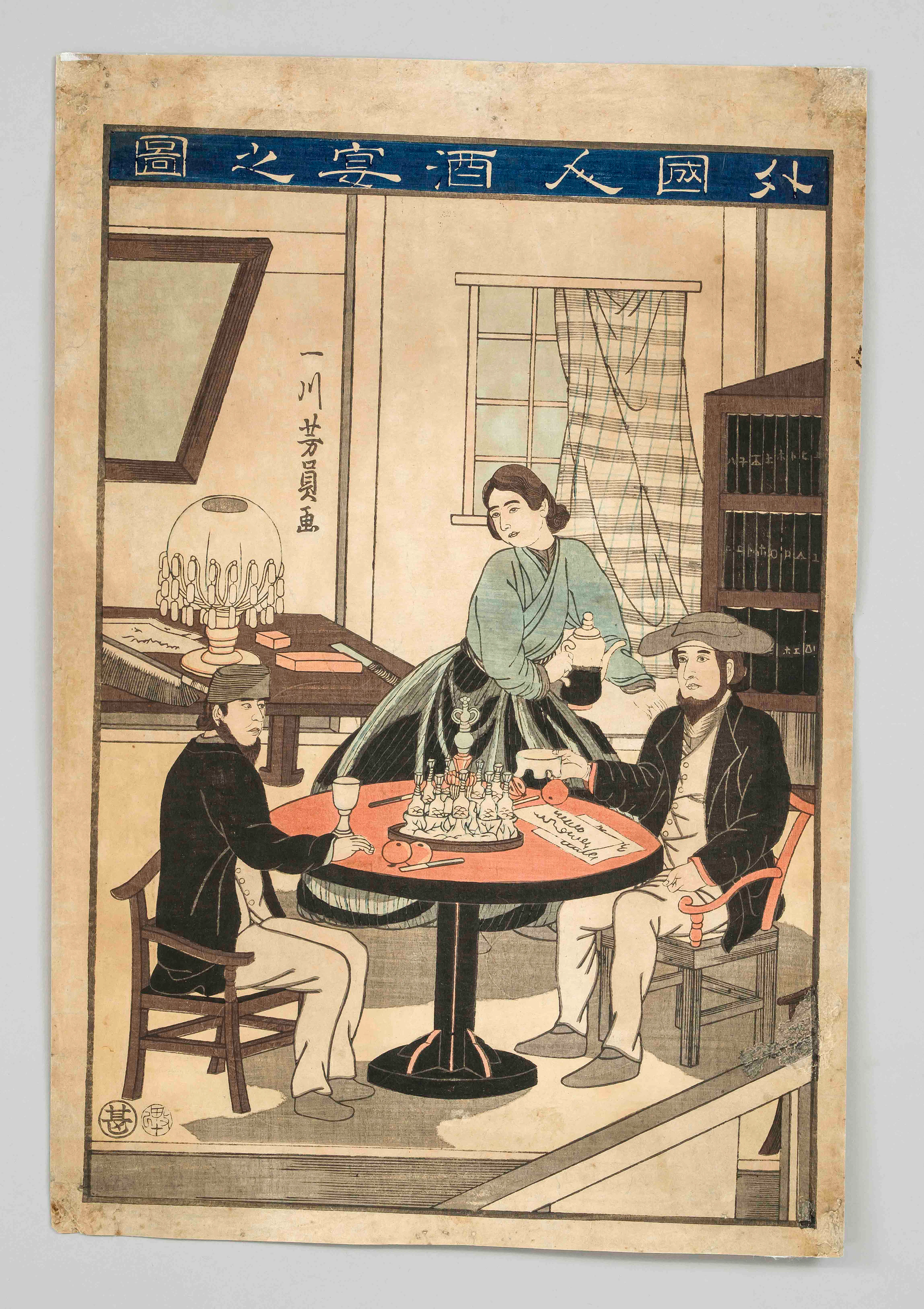 Farbholzschnitt Utagawa Yoshikazu