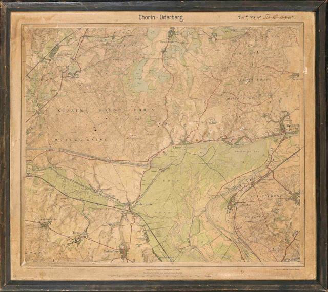 Reliefkarte von Chorin-Oderberg