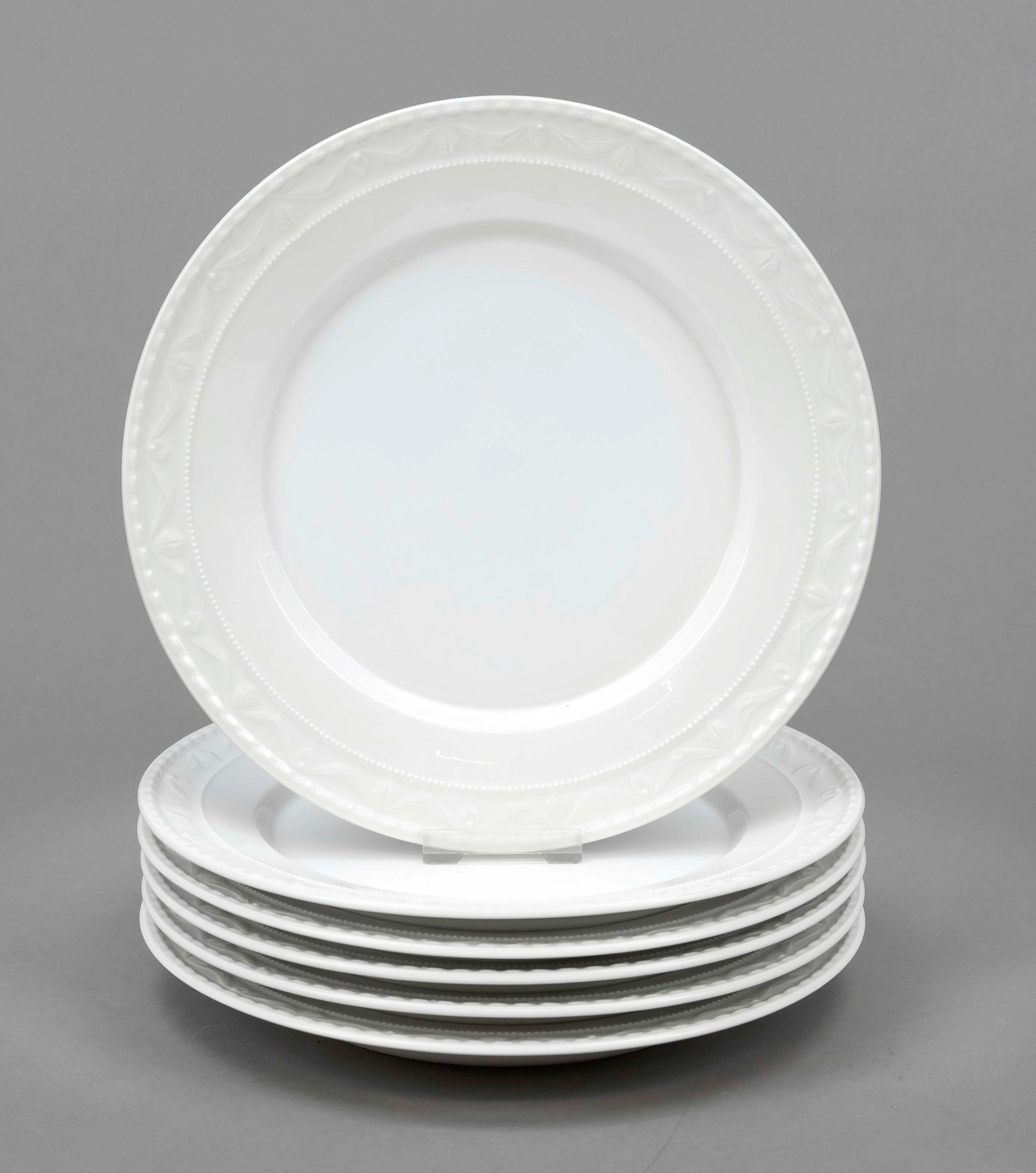 Sechs flache Teller, KPM Berlin