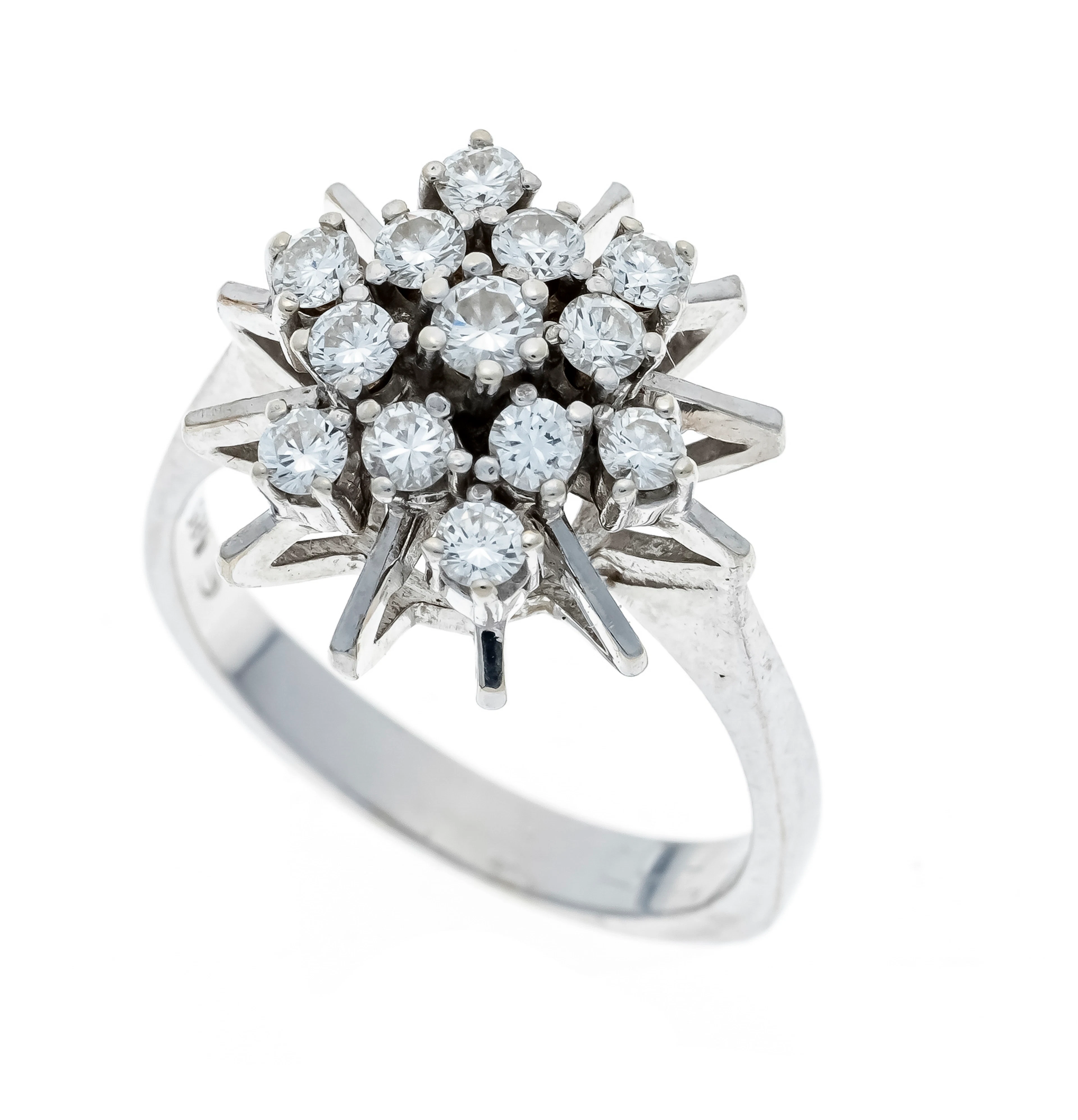 Blüten Brillant-Ring WG 585/000 m