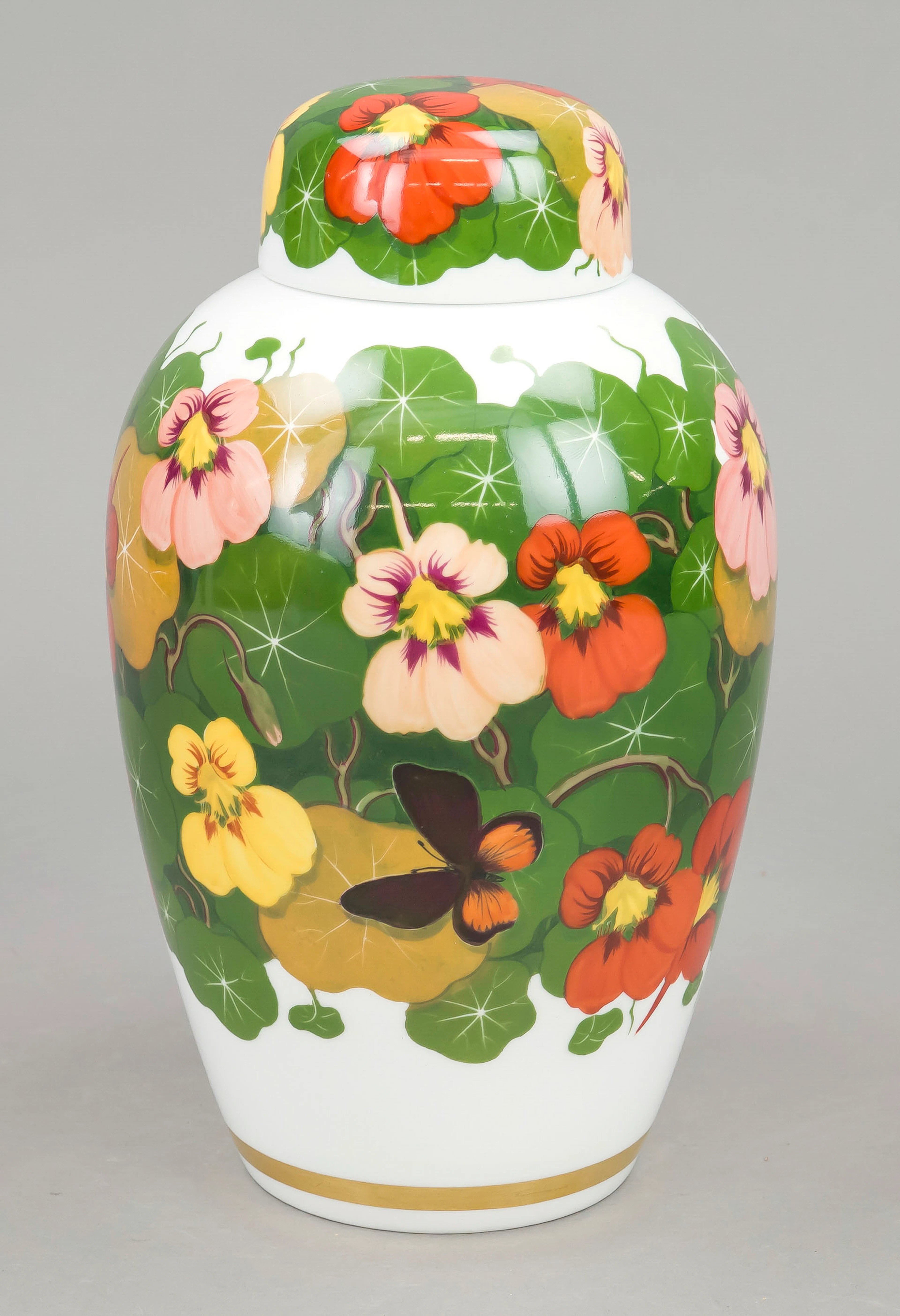 Deckelvase, Nymphenburg, Marke 19