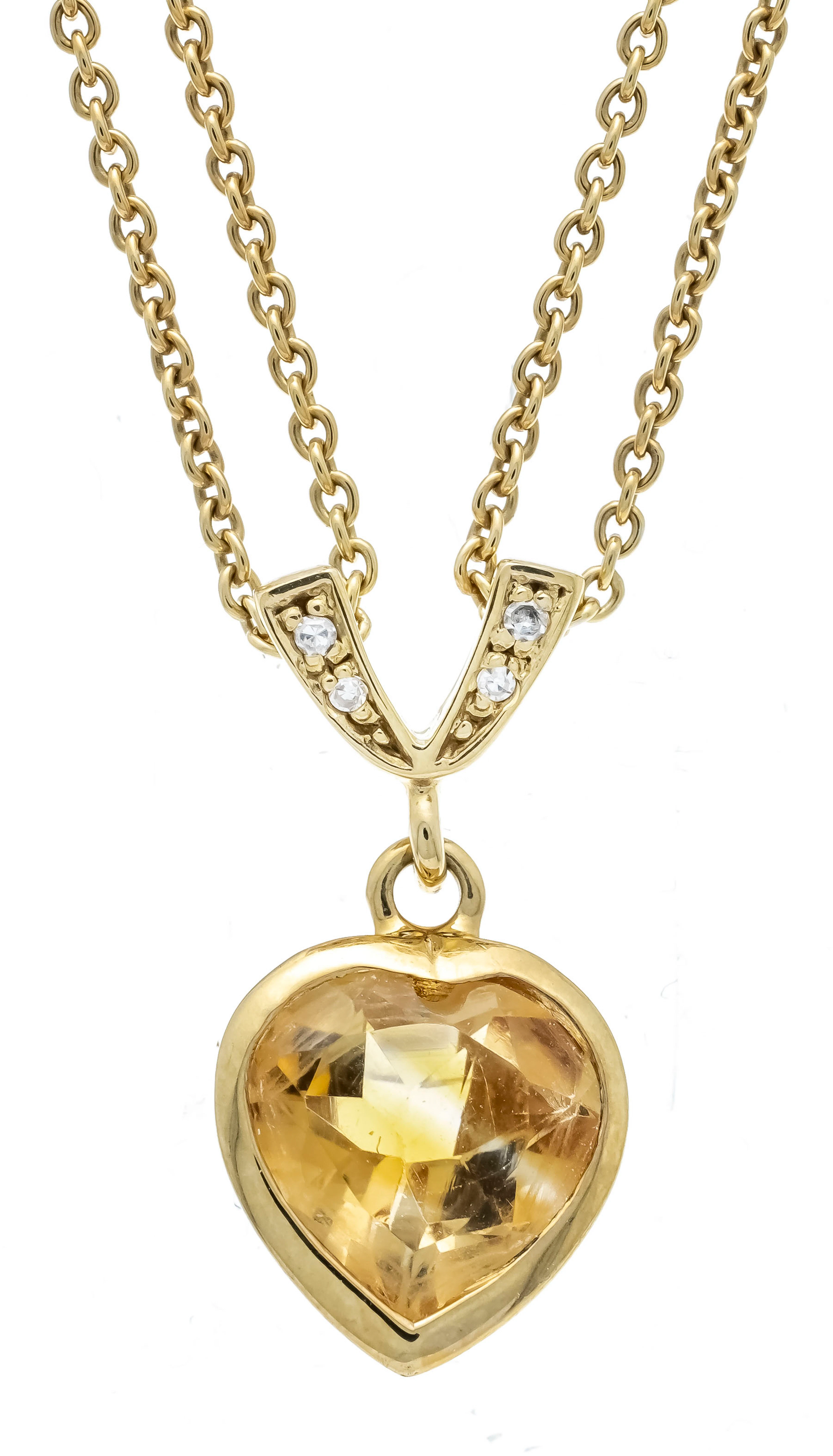 Citrin-Diamant-Collier GG 333/000