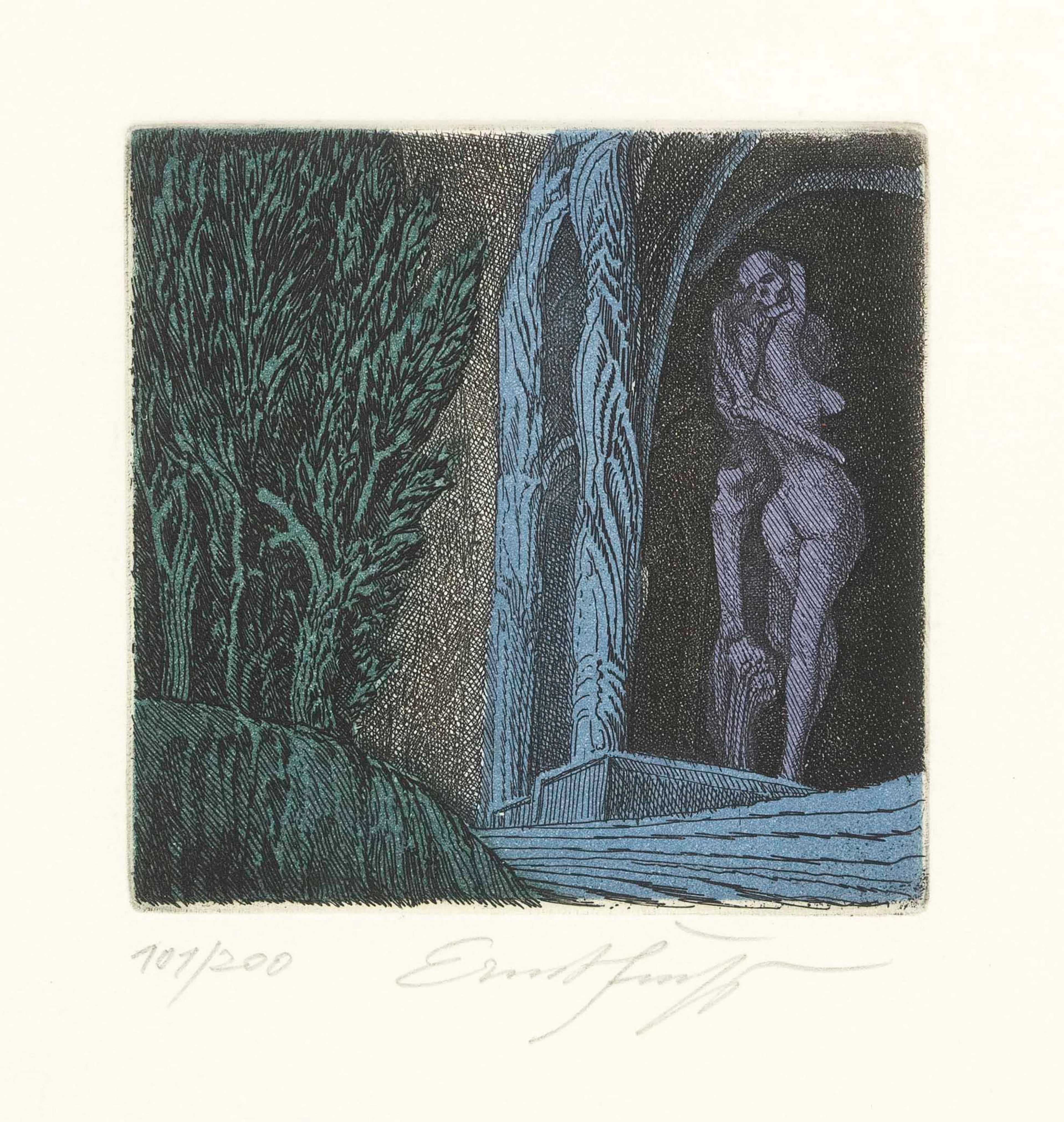 Ernst Fuchs (1930-2015), 2 kleine