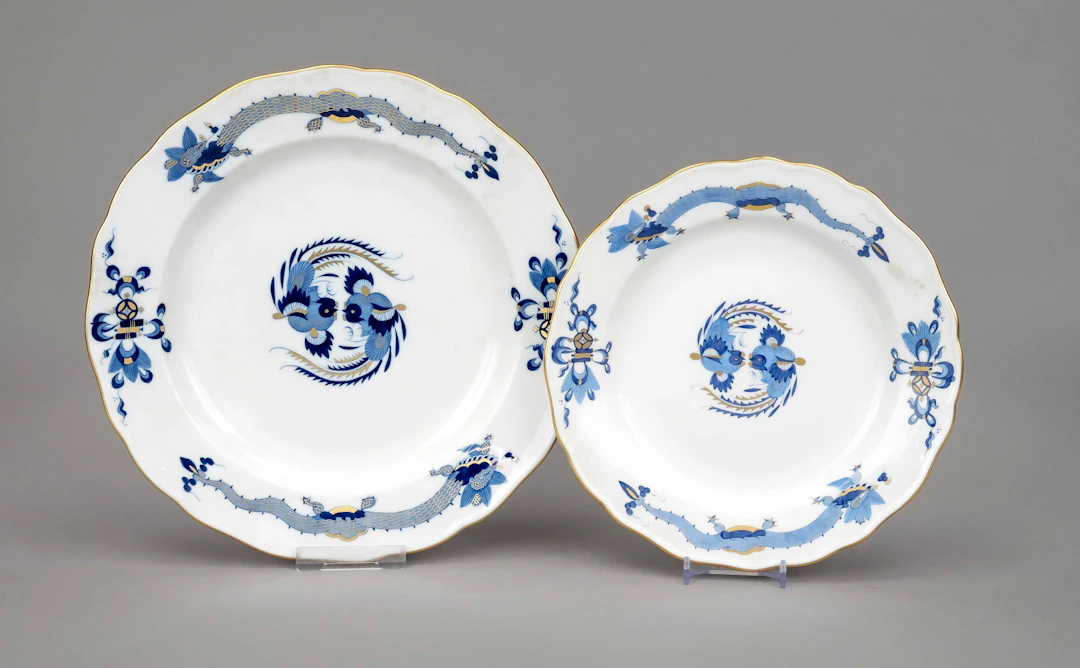2 Teller, Meissen, Ende 20. Jh.