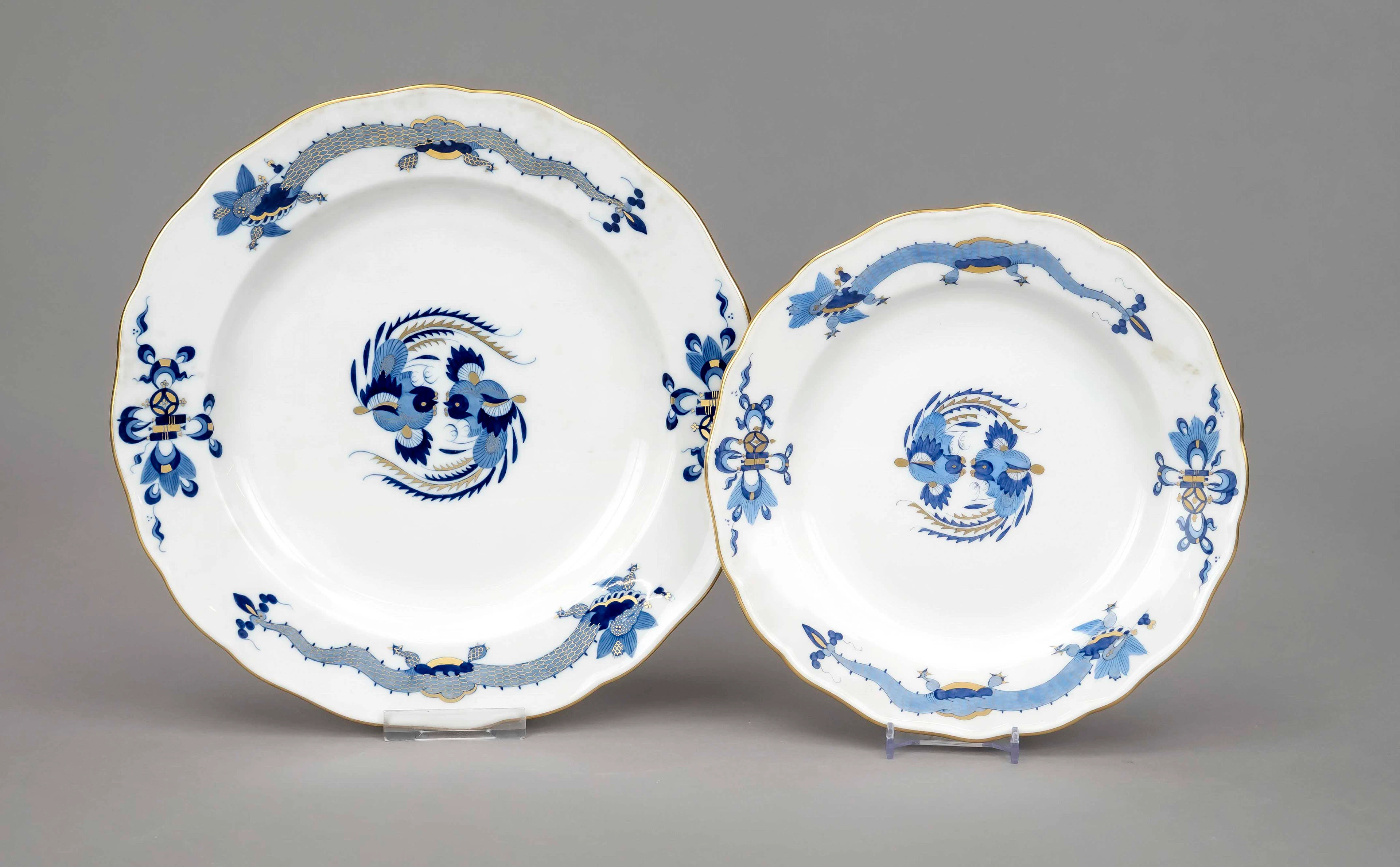 2 Teller, Meissen, Ende 20. Jh.