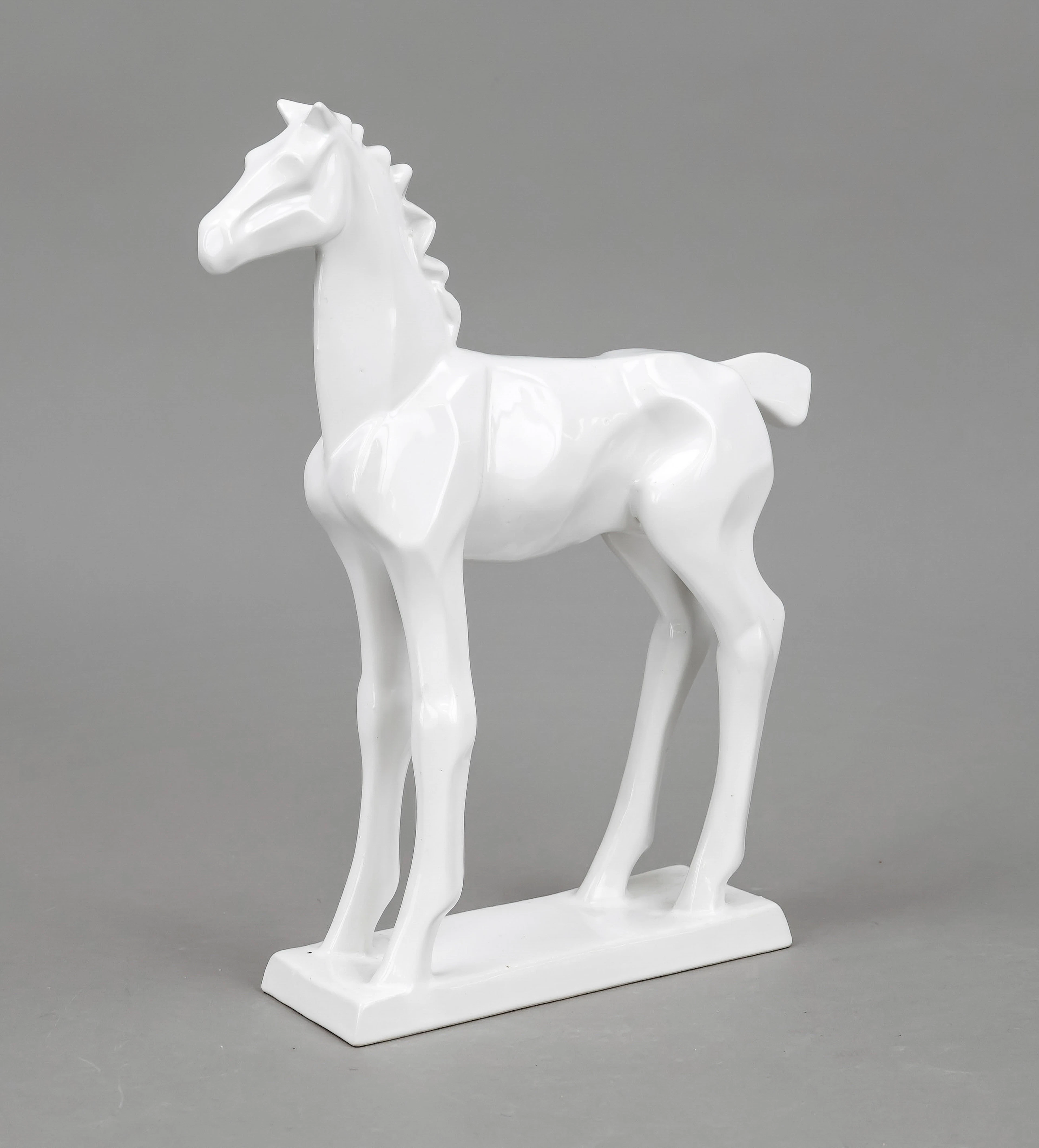 Kubistisch stehendes Pferd, Majol