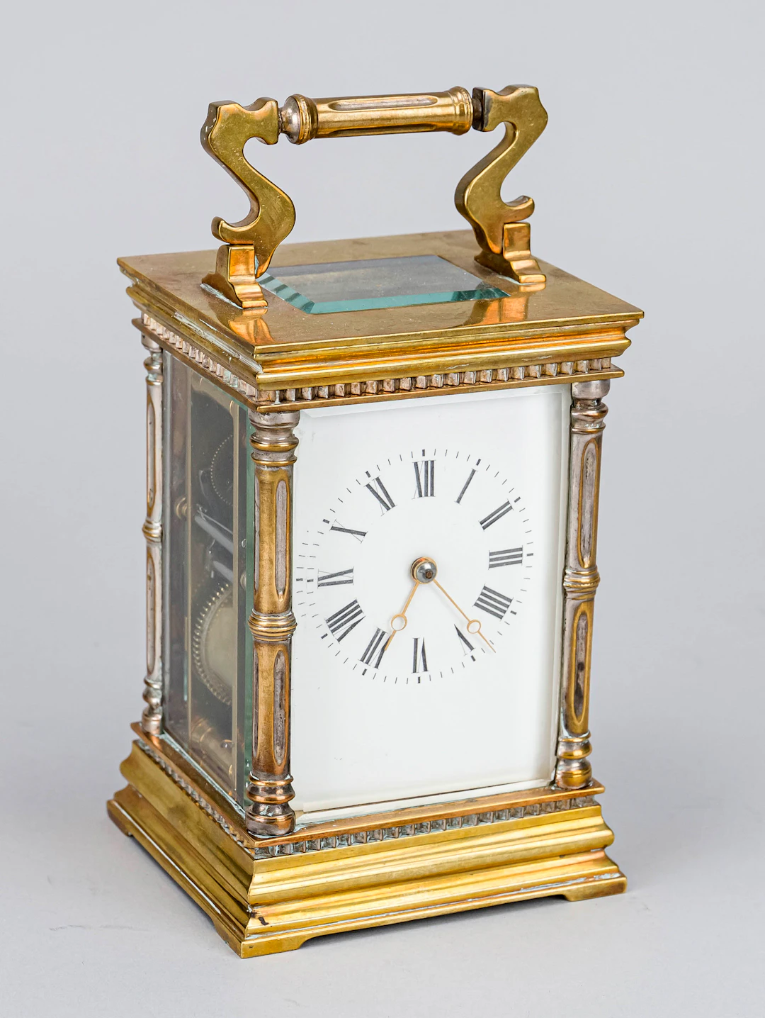 Reiseuhr, um 1880, mit obenliegen