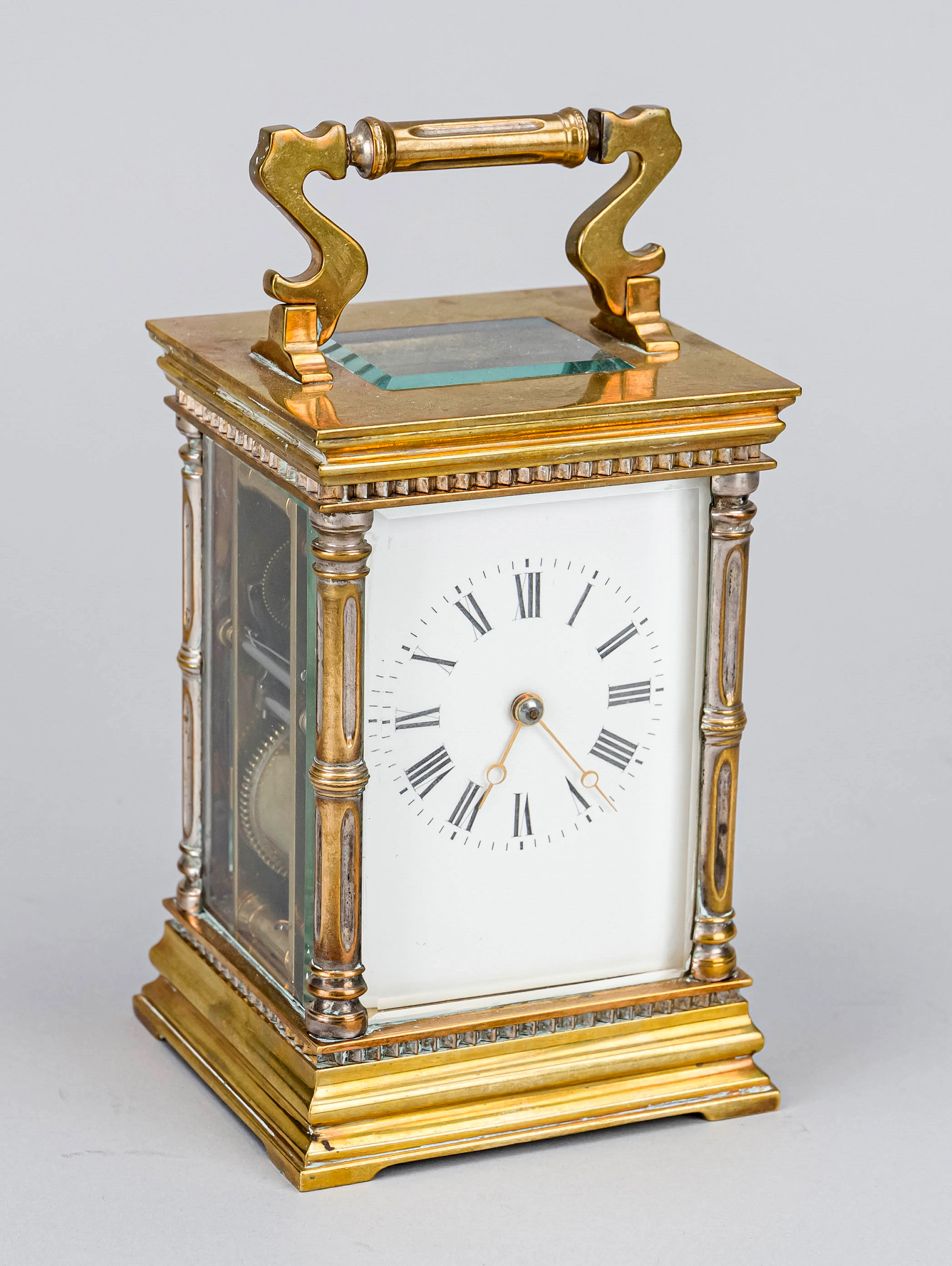 Reiseuhr, um 1880, mit obenliegen