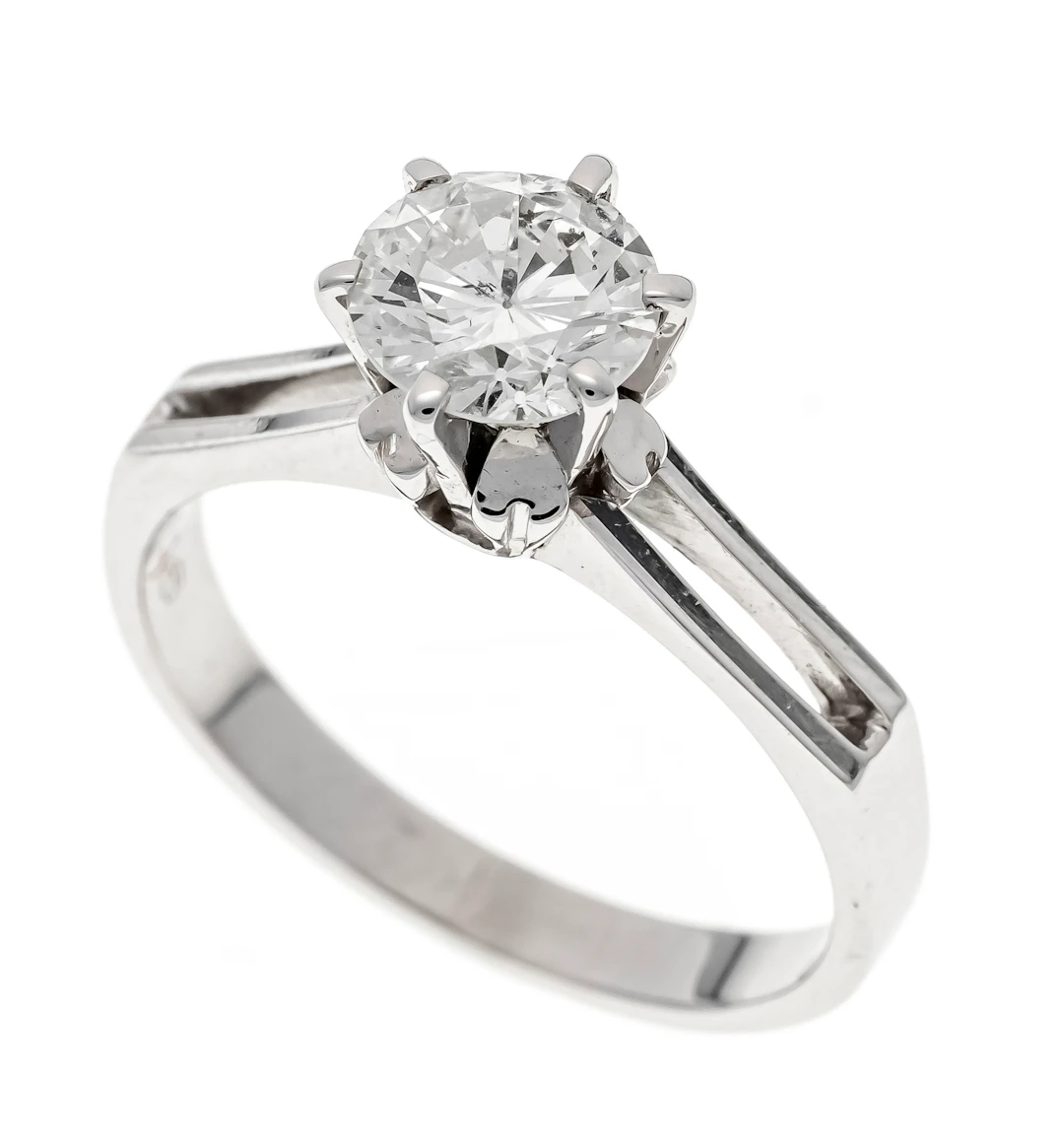 Solitär Altschliff-Diamant-Ring W
