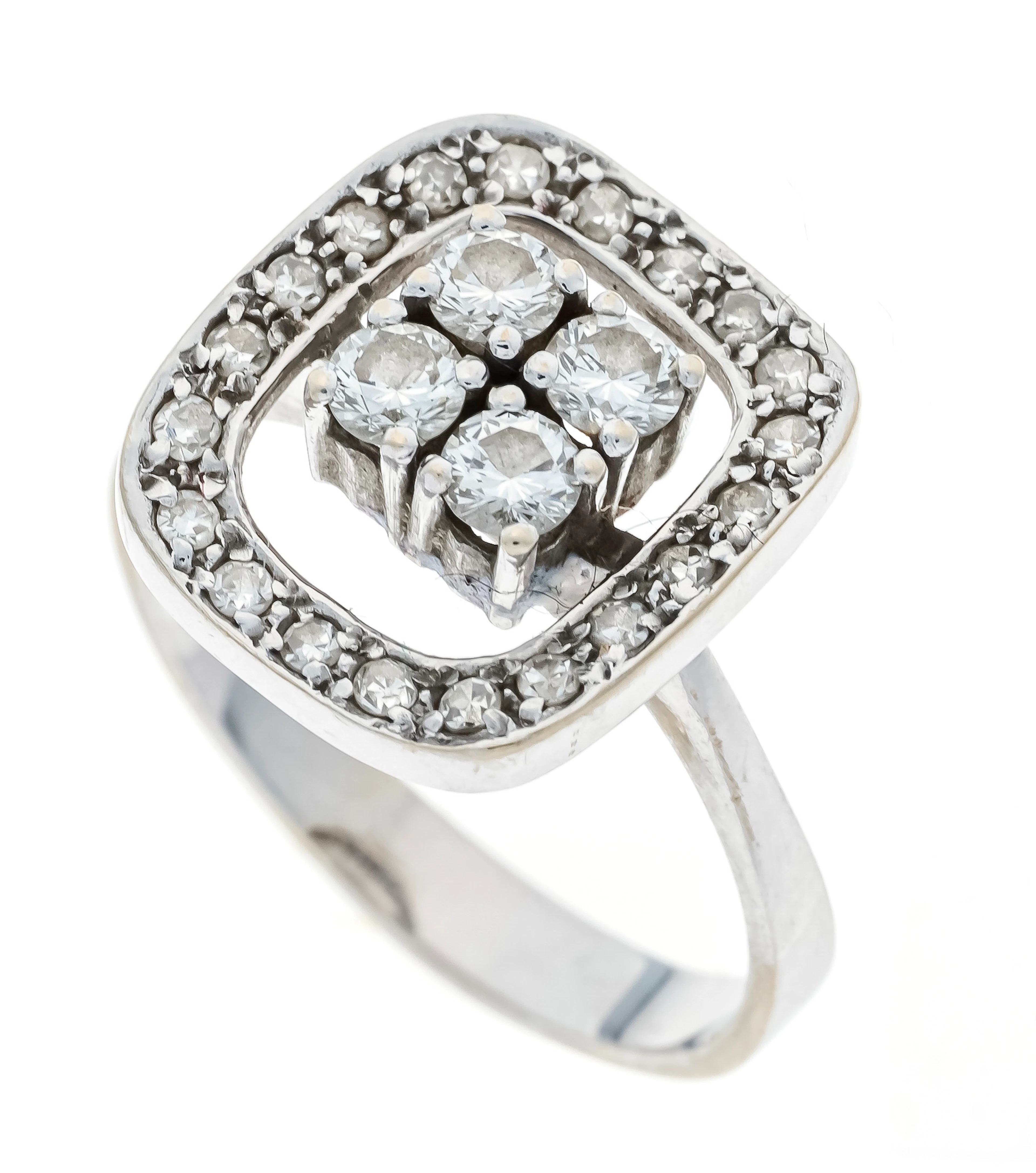 Brillant Ring um 1950 WG 585/000
