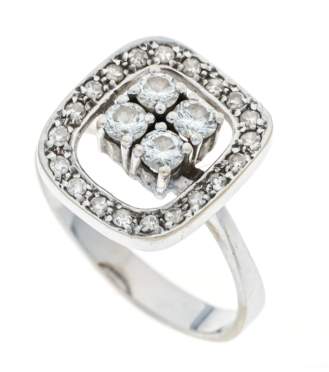 Brillant Ring um 1950 WG 585/000