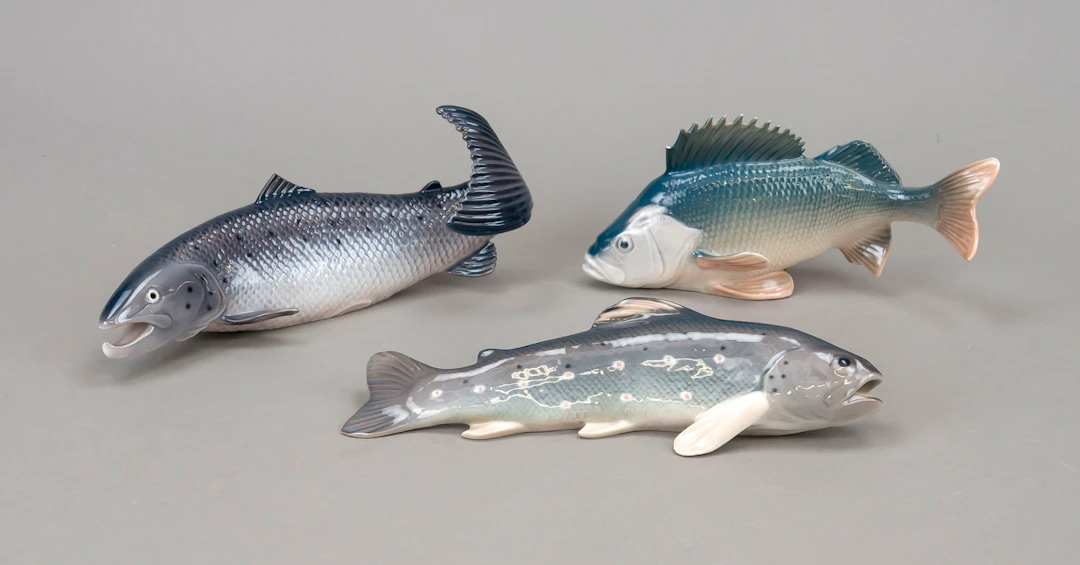 Drei Fische, 2x Royal Copenhagen