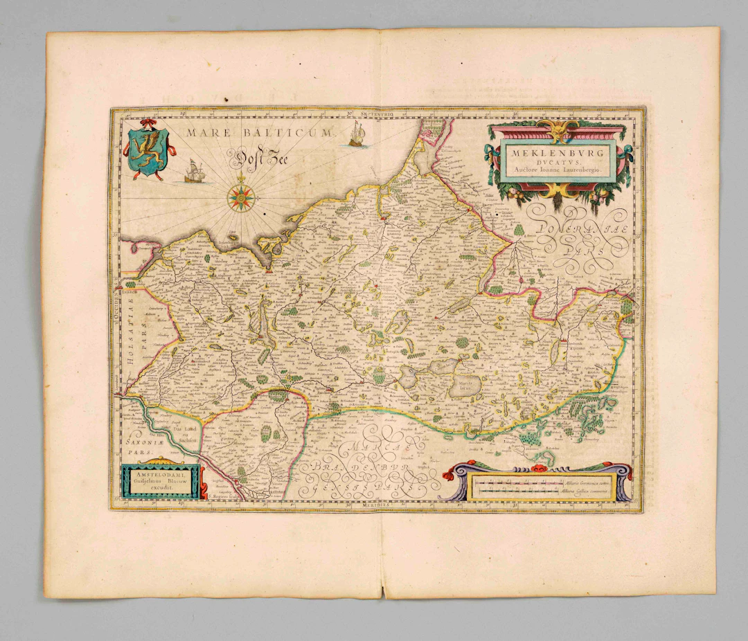 Historische Karte von Mecklenburg