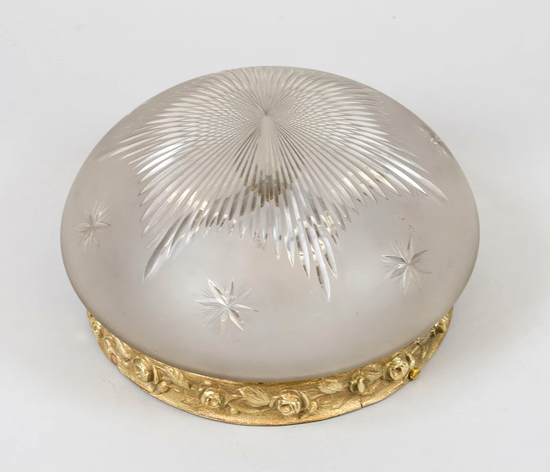 Plafoniere, 20. Jh., ornamentiert