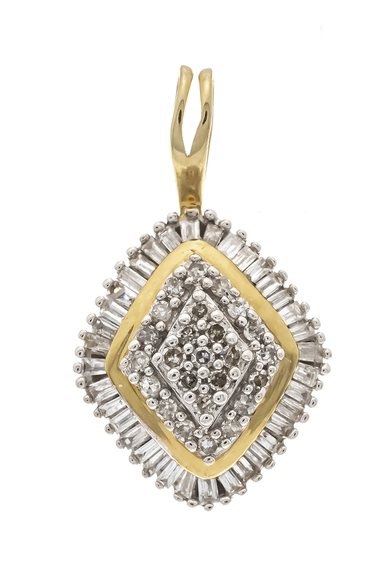 Diamant-Anhänger GG 585/000 mit A
