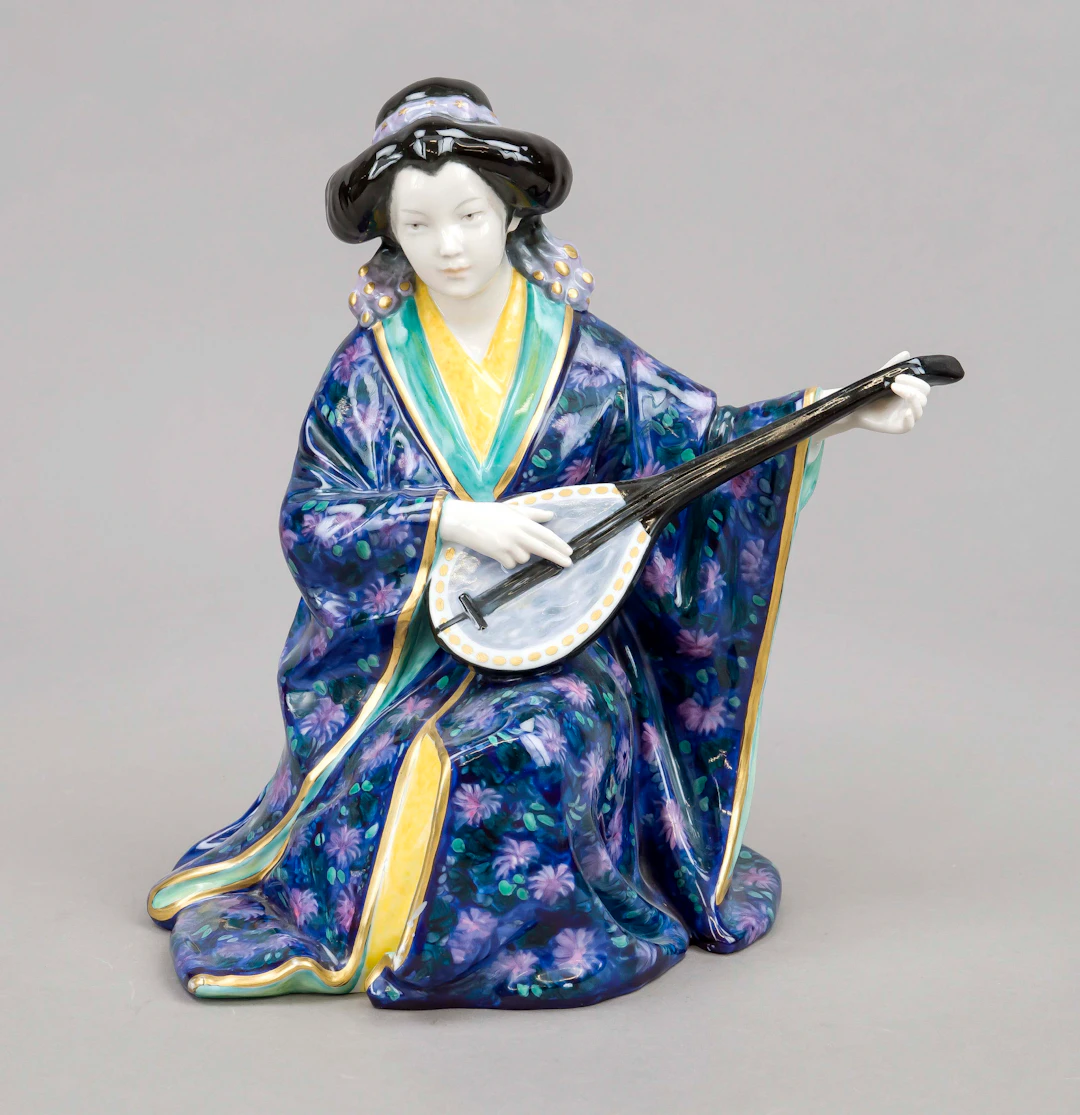 Laute spielende Geisha, Karl Ens