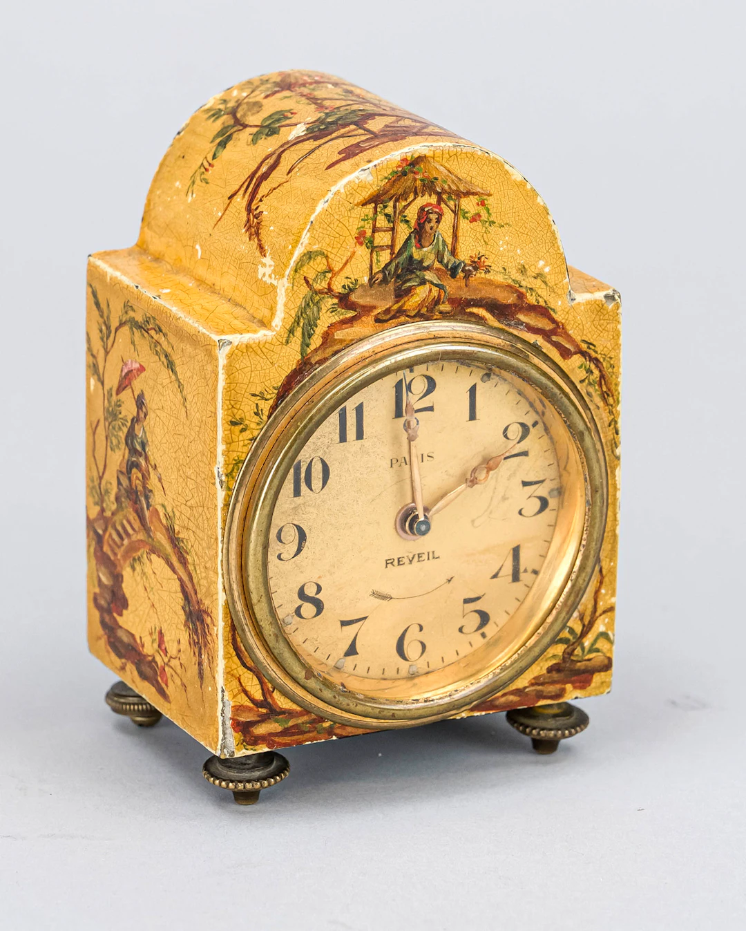 Kleine Wecker-Tischuhr, um 1900