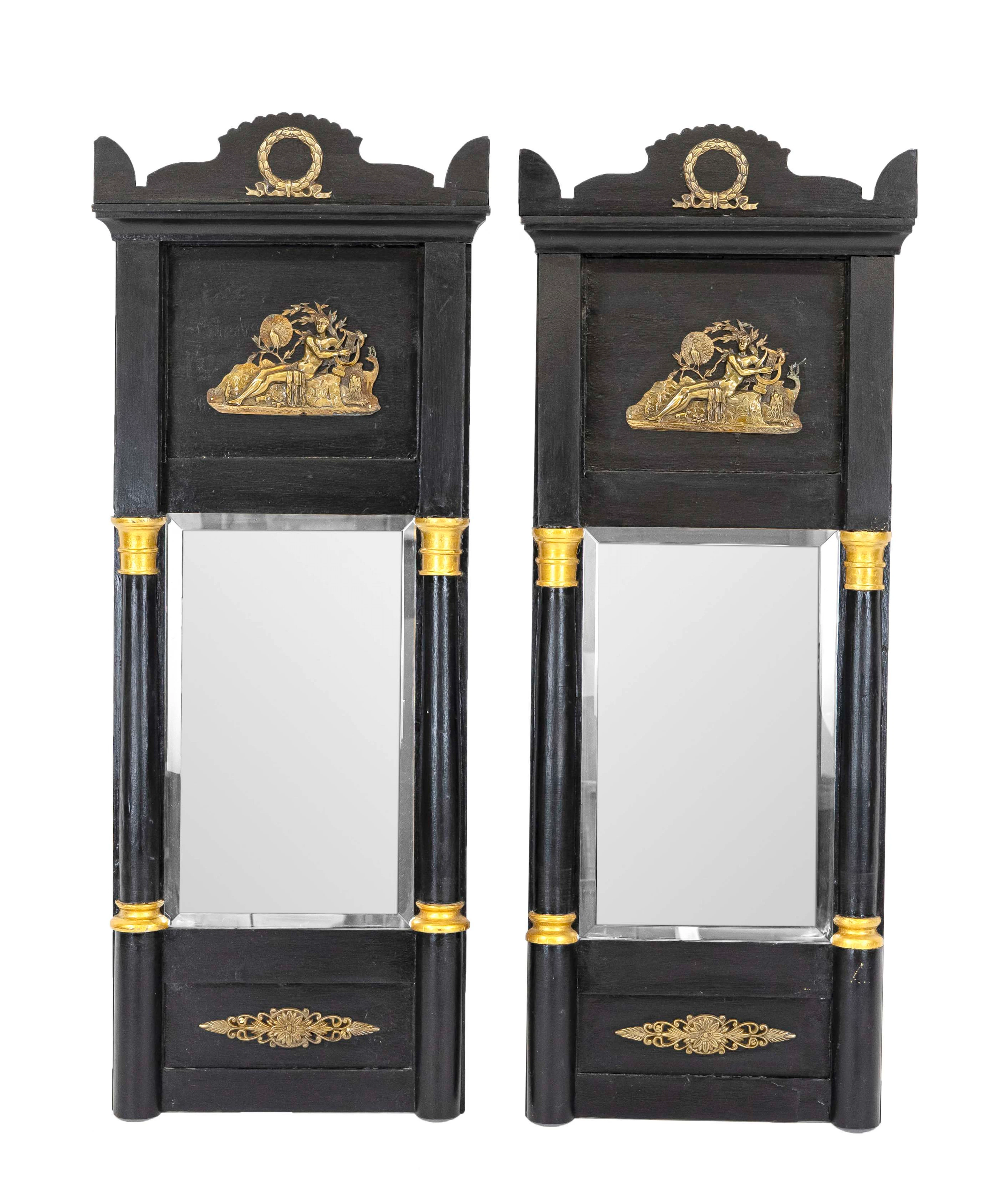 Paar Biedermeier-Wandspiegel um 1